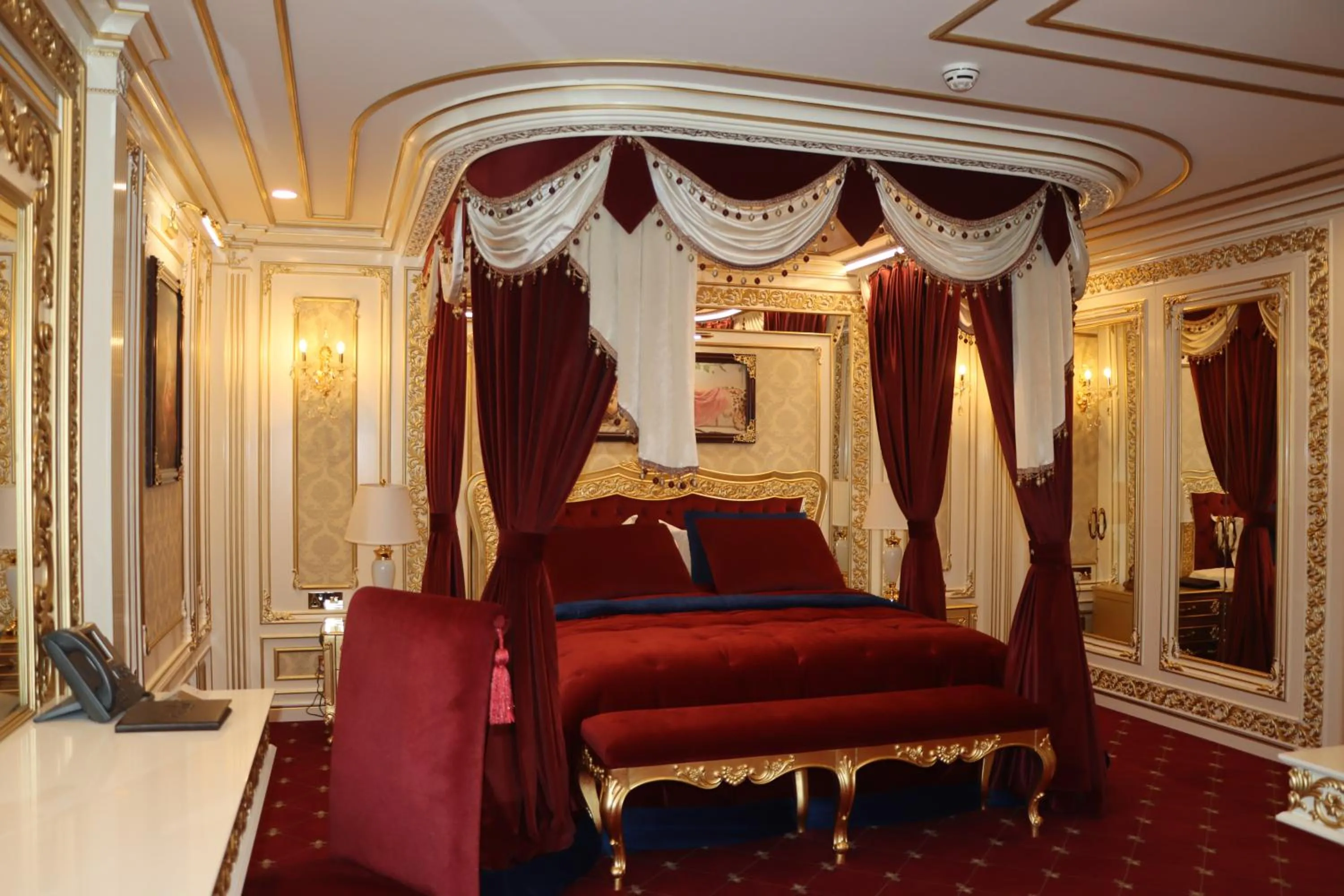 Bed in Cristal Erbil Hotel