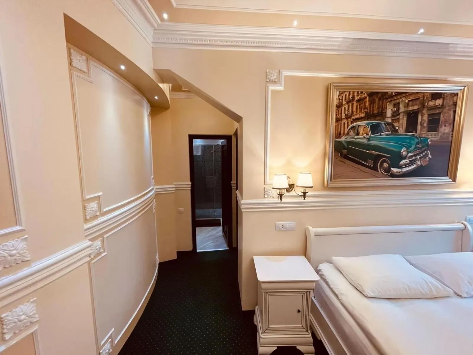 Bed in Hotel Parc Tecuci