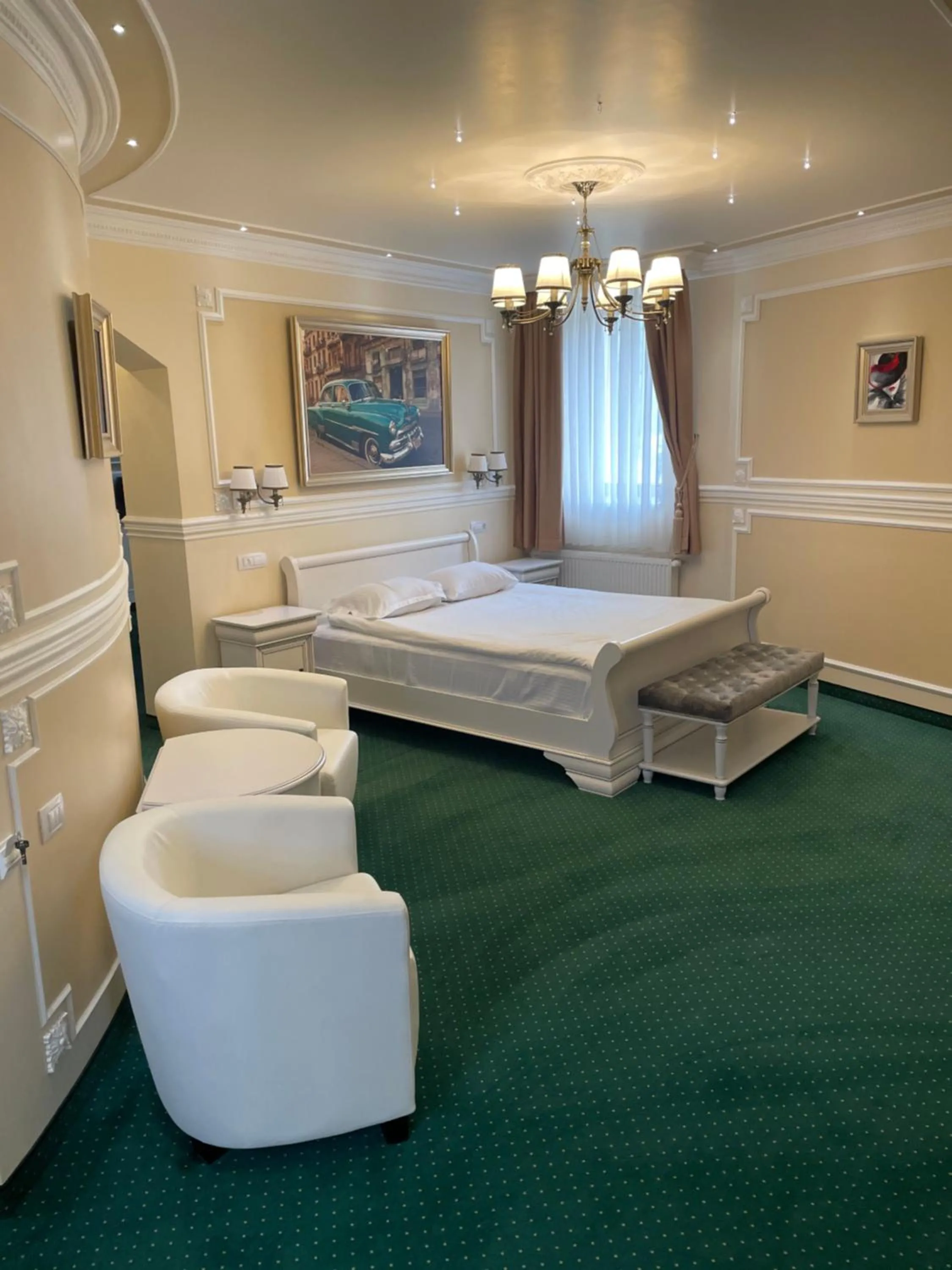 Bed in Hotel Parc Tecuci