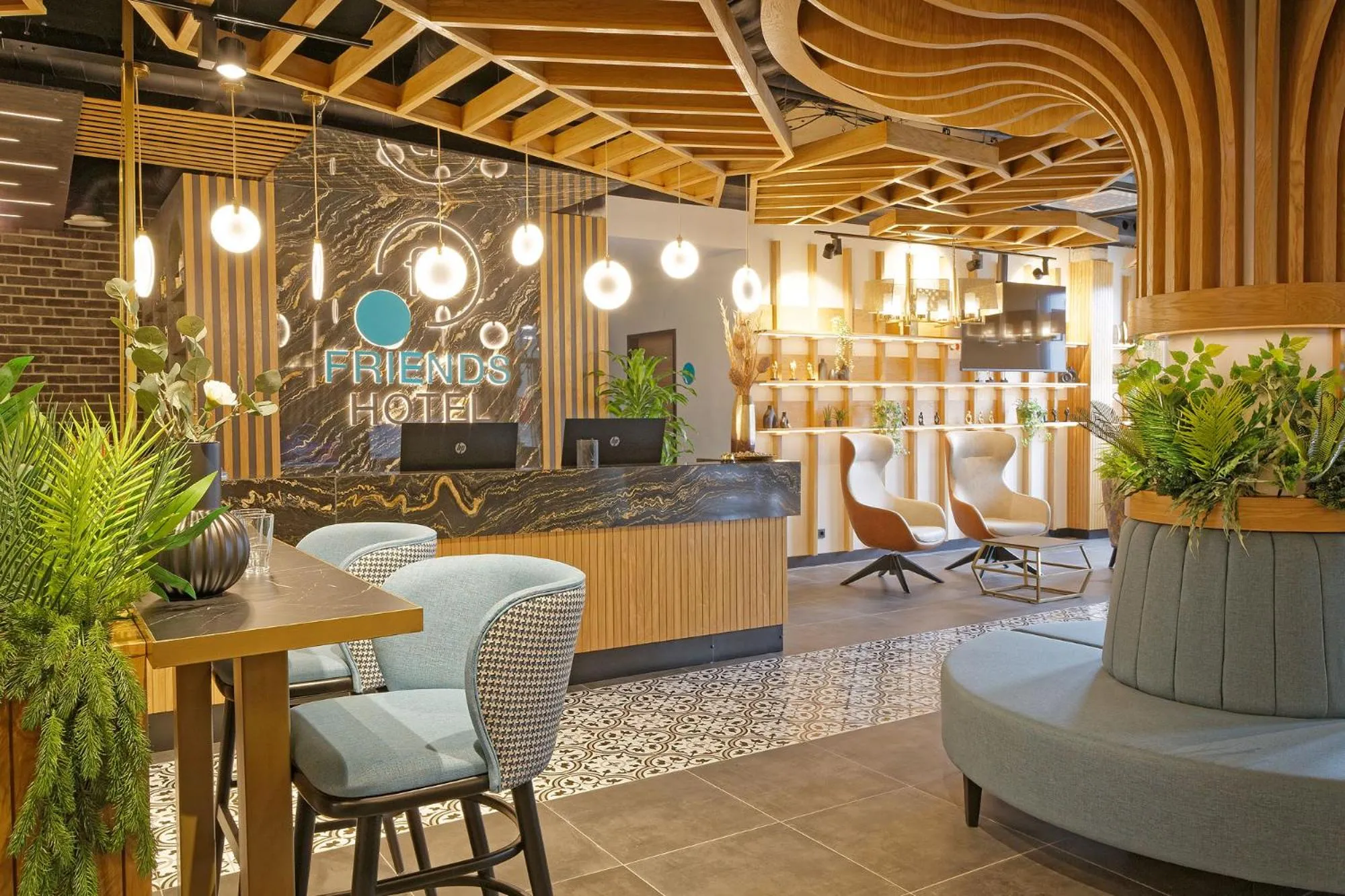 Lobby or reception in Friends Hotel Düsseldorf-Airport Ratingen