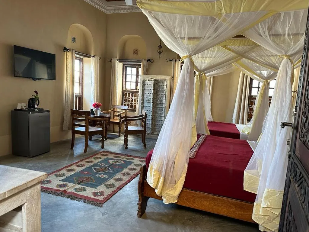 Bed in Mizingani Seafront Hotel