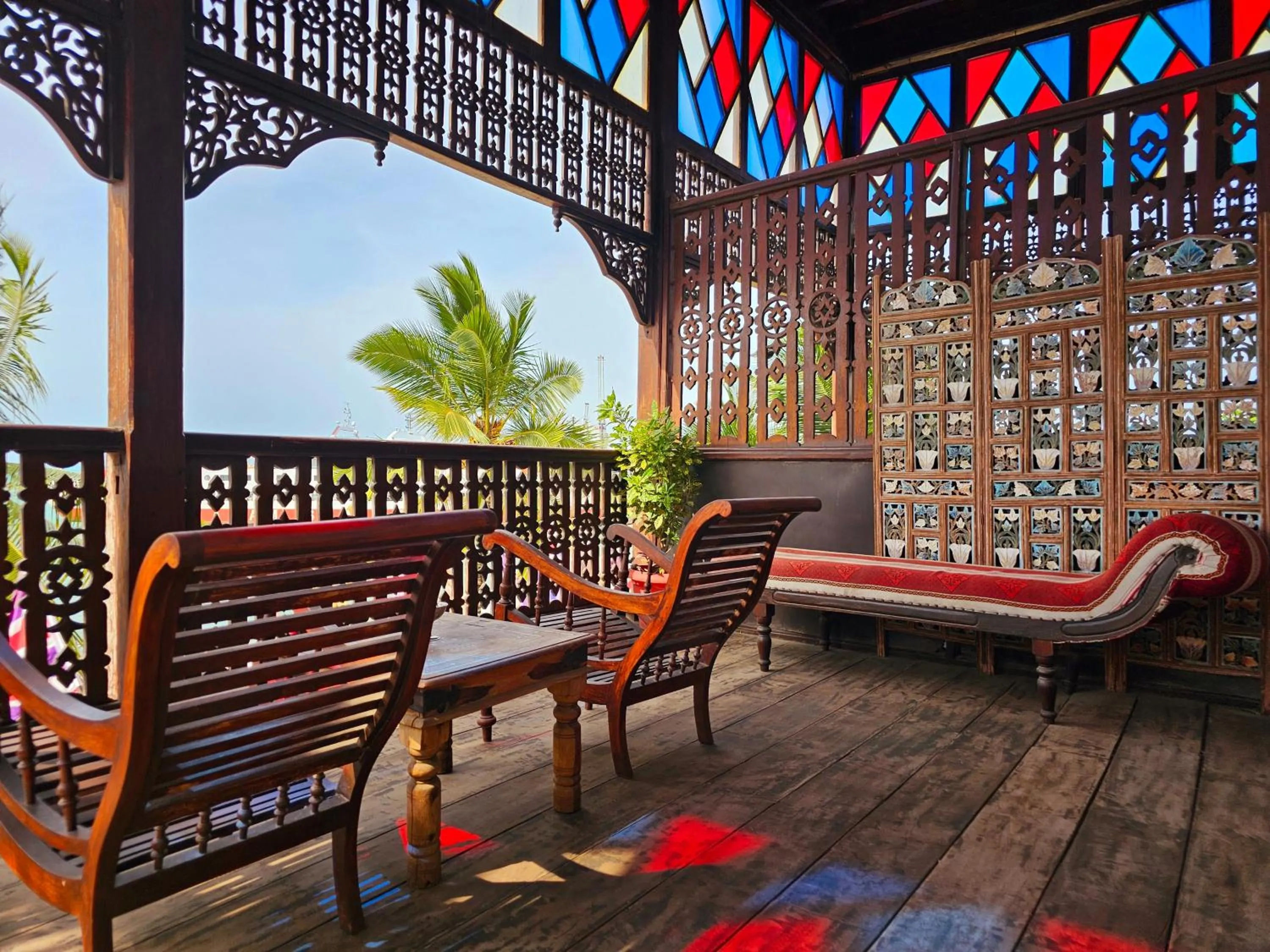 Patio in Mizingani Seafront Hotel