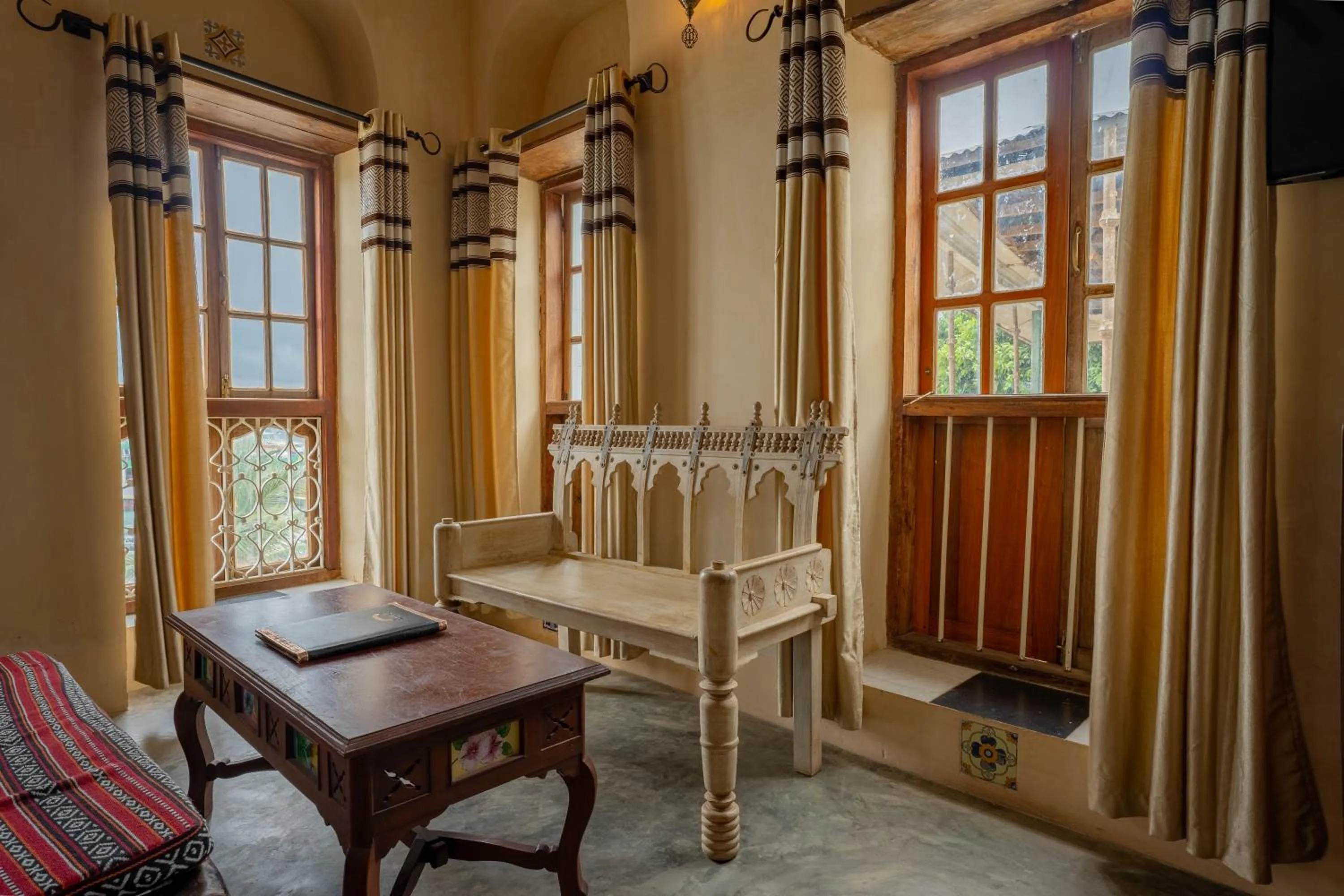 Seating area in Mizingani Seafront Hotel