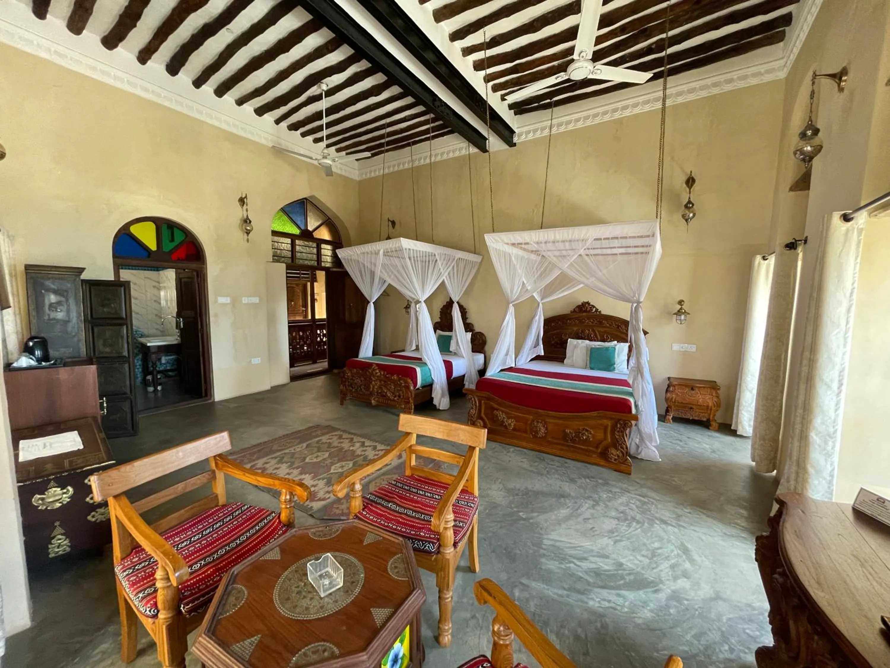 Bed in Mizingani Seafront Hotel