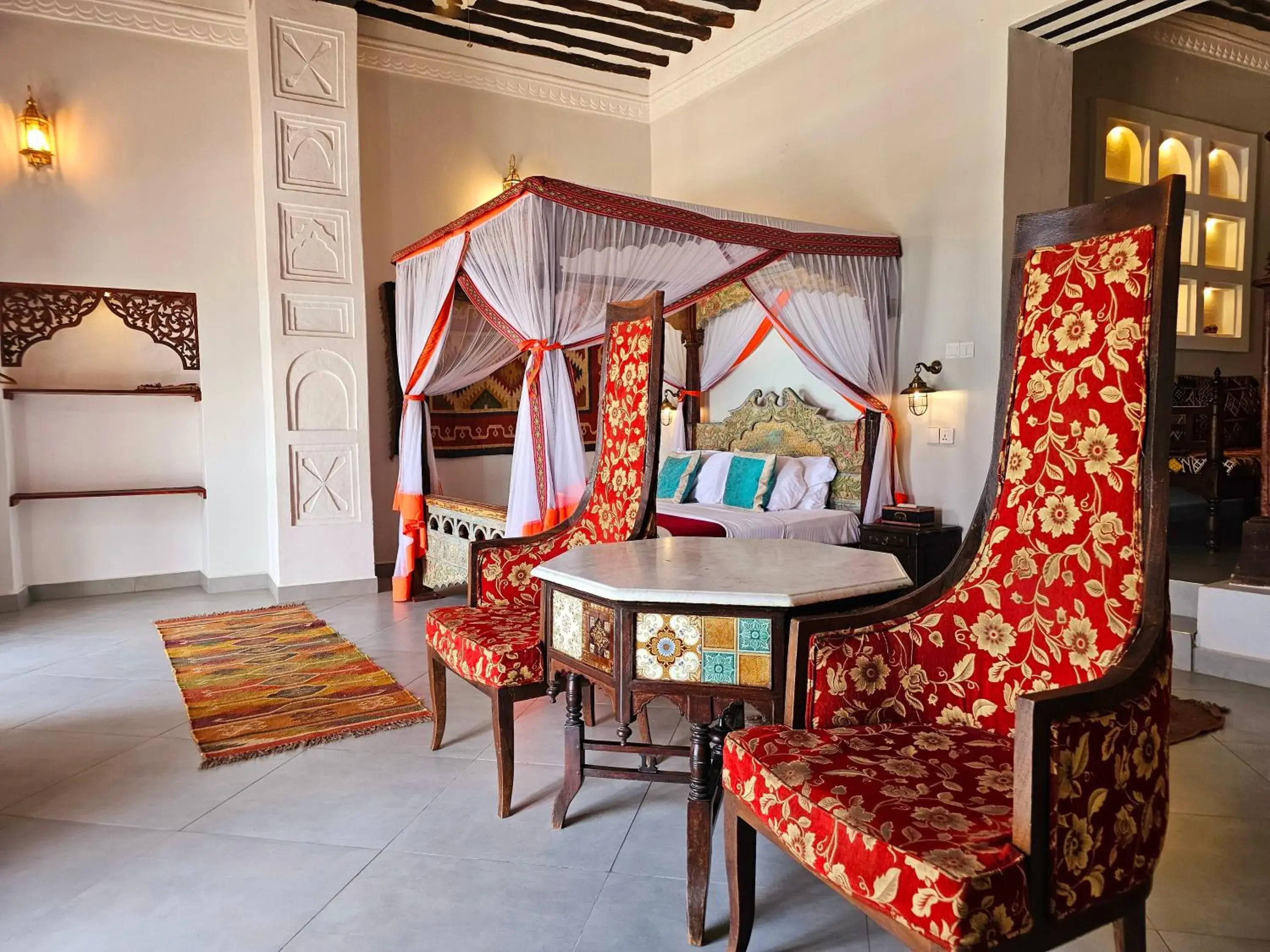 Bed in Mizingani Seafront Hotel Bed in Mizingani Seafront Hotel