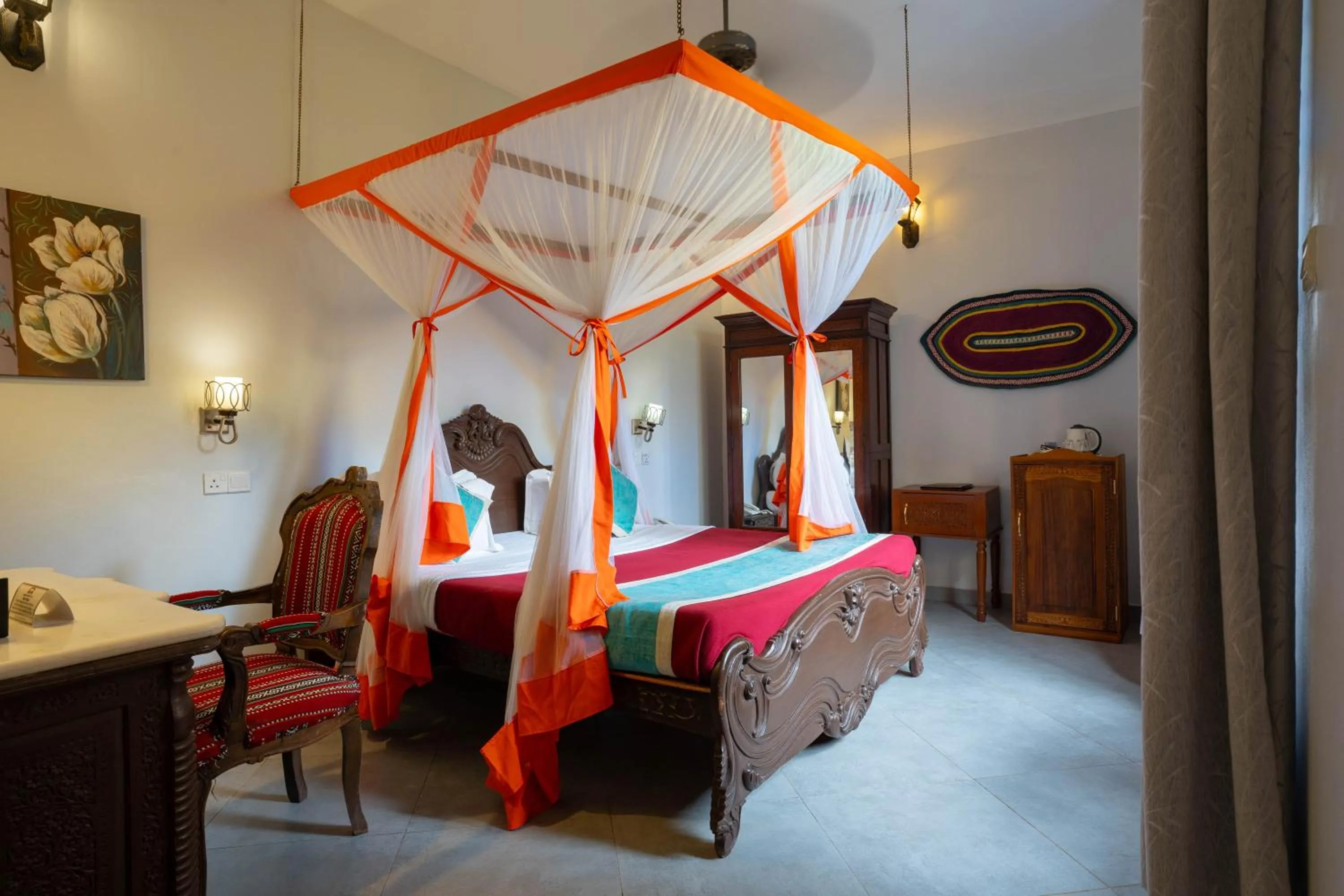 Bed in Mizingani Seafront Hotel