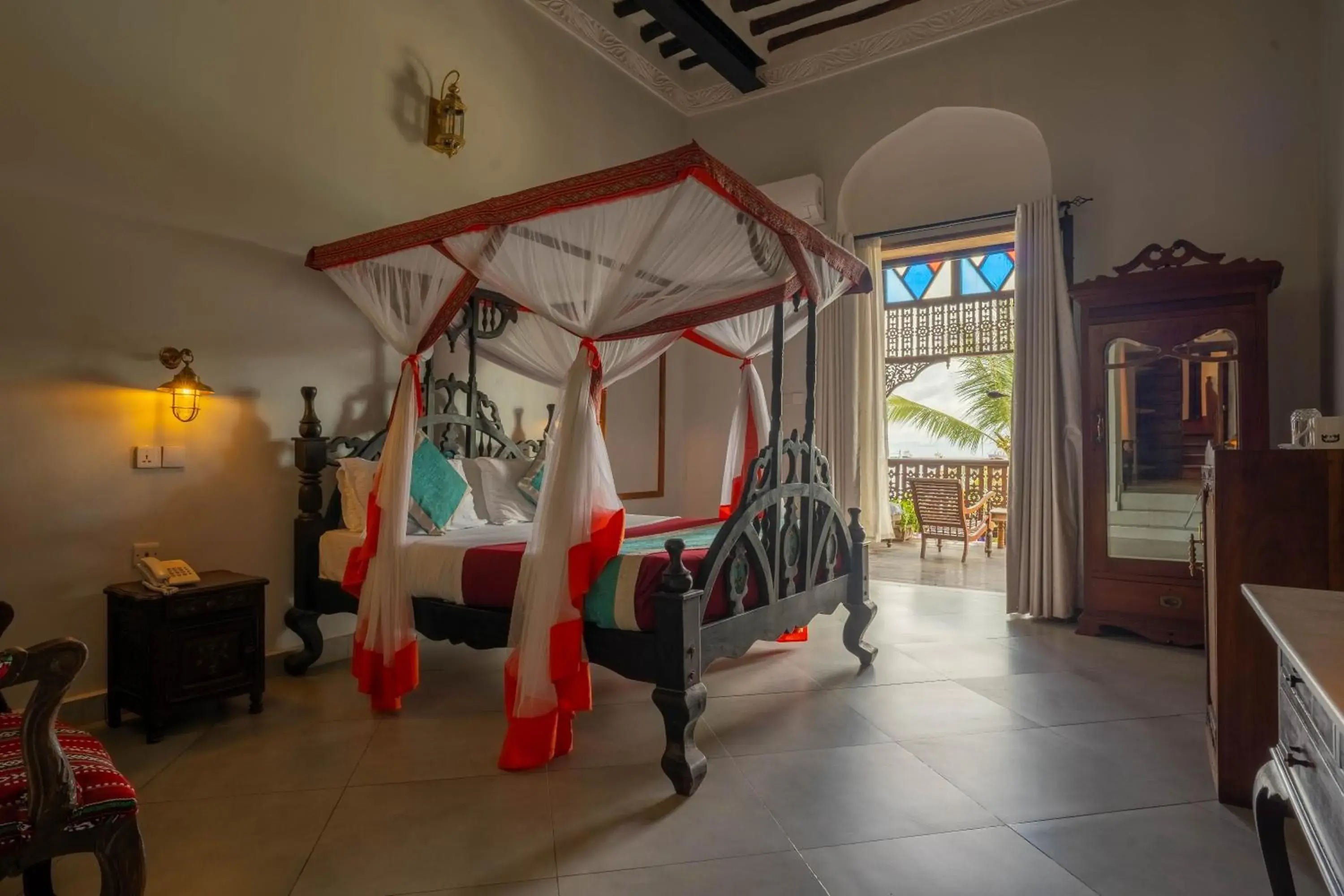 Bed in Mizingani Seafront Hotel Bed in Mizingani Seafront Hotel