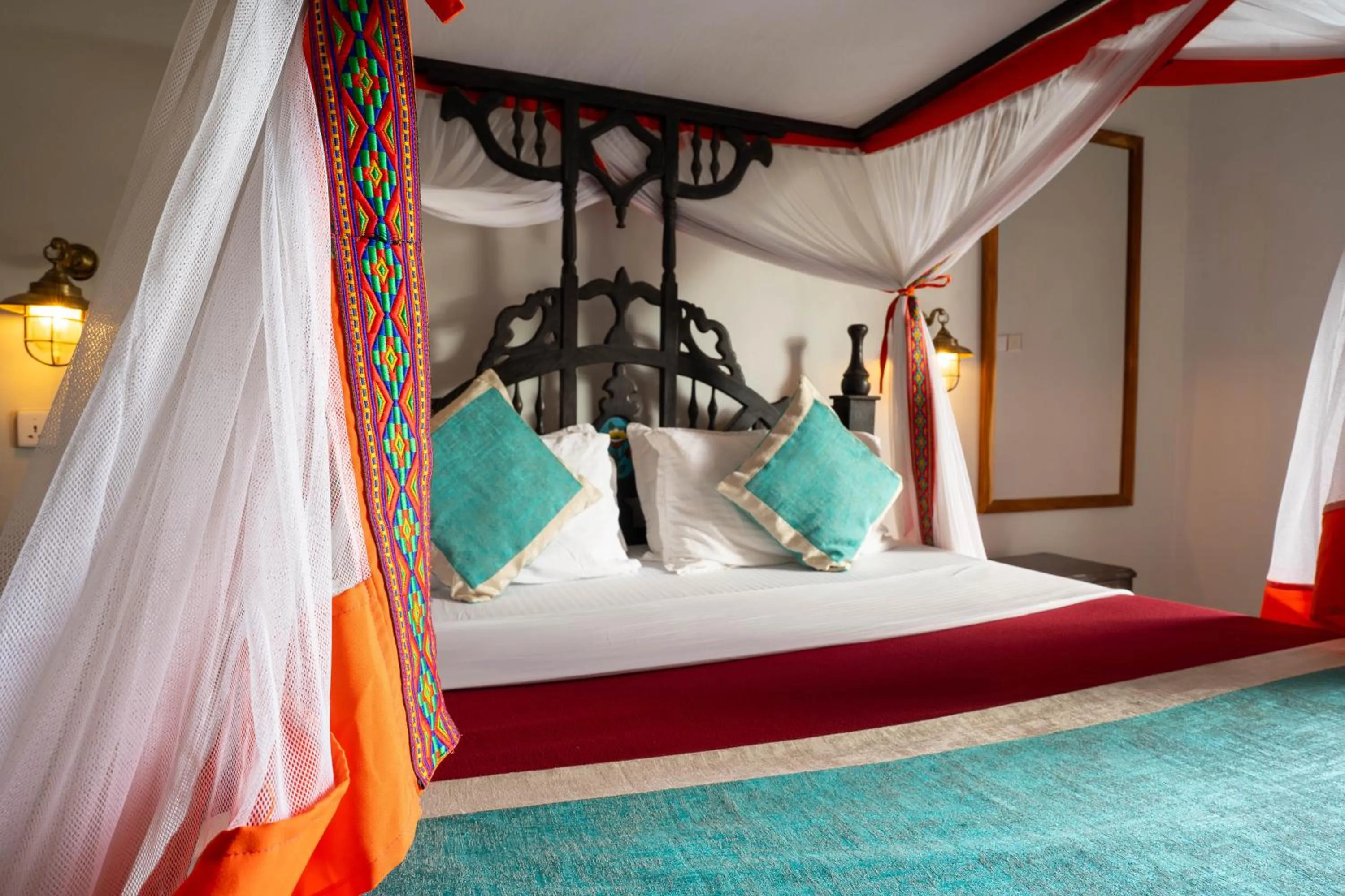 Bed in Mizingani Seafront Hotel