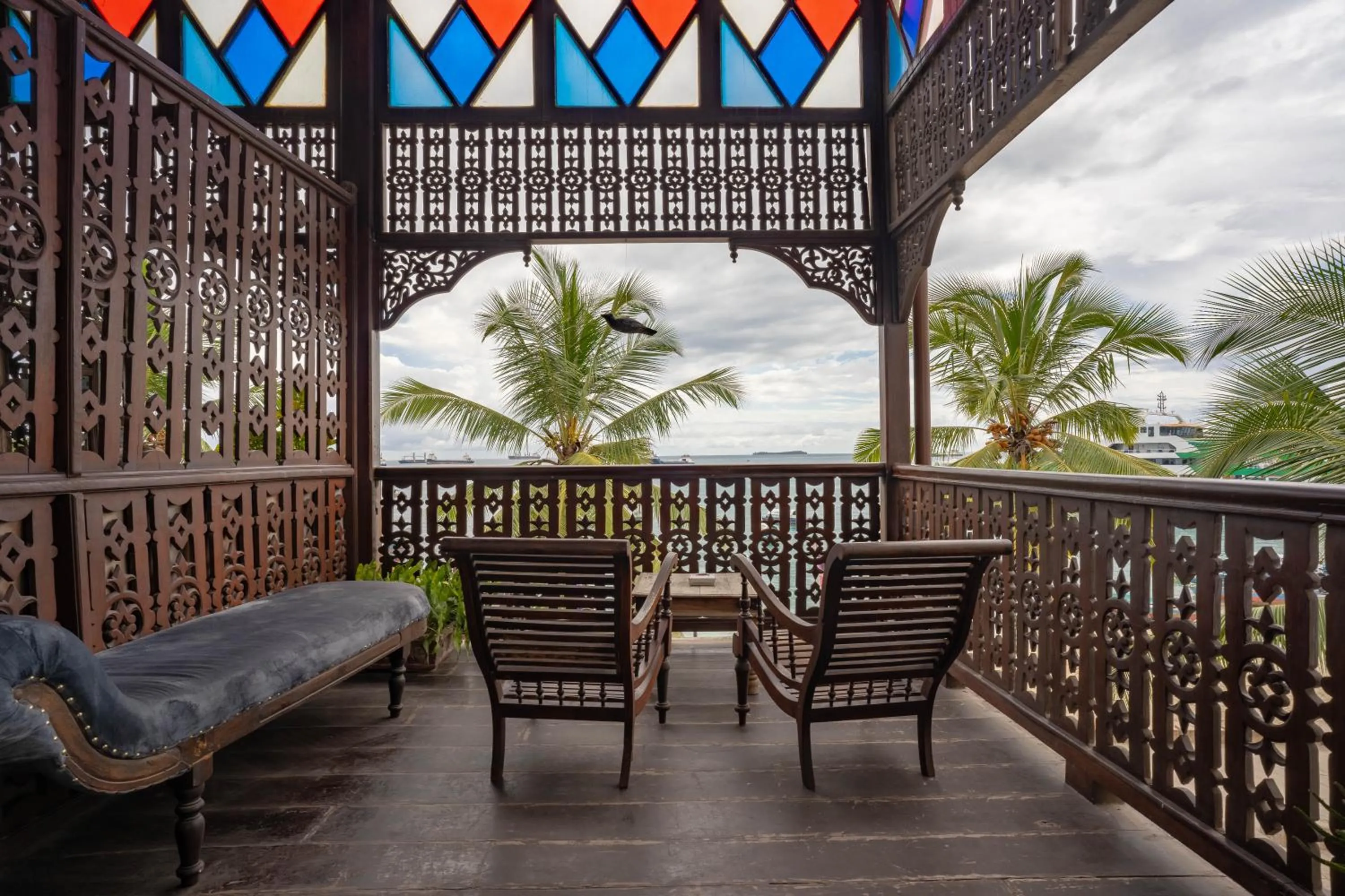 Balcony/Terrace in Mizingani Seafront Hotel