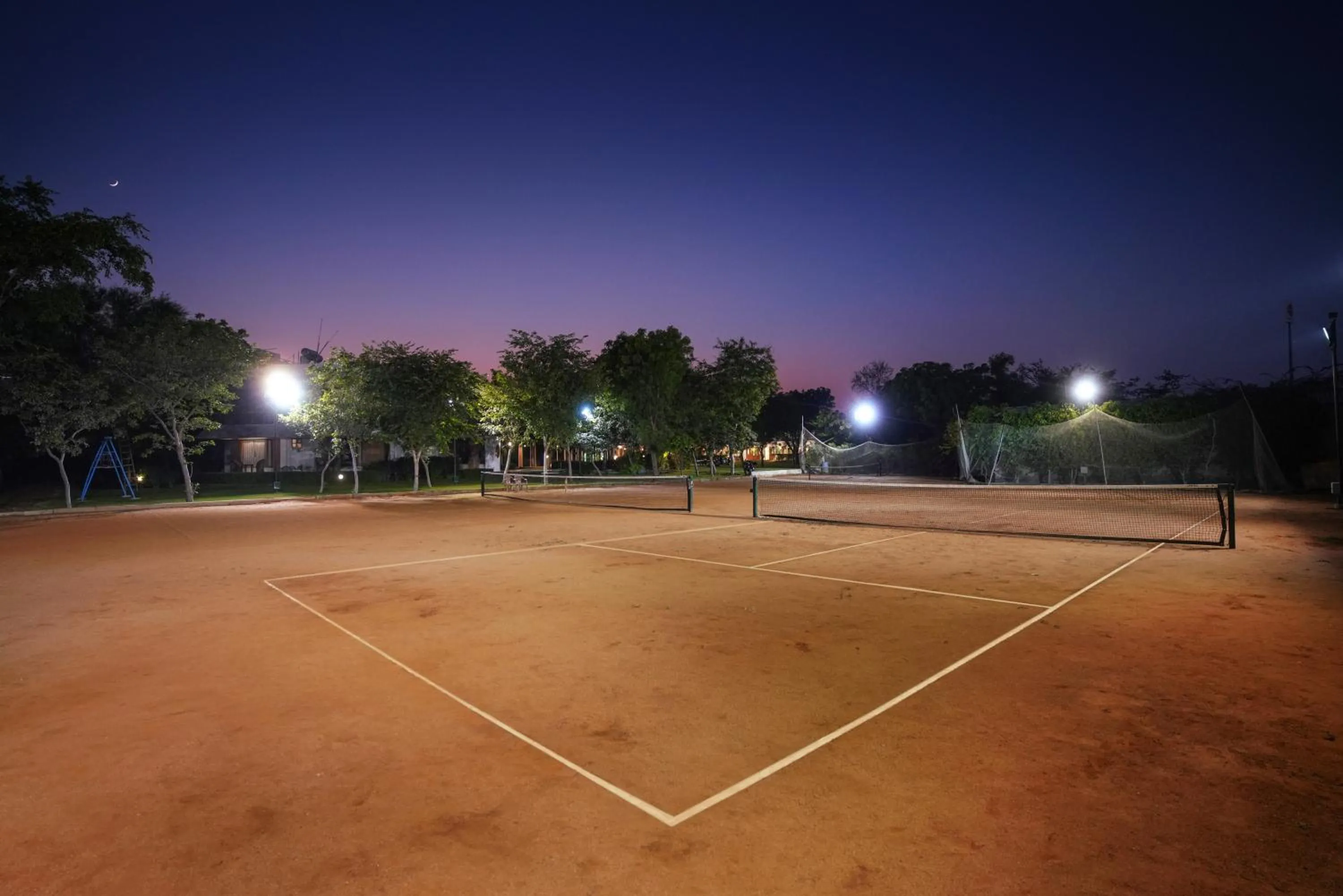 Tennis court in The Chitvan Resort
