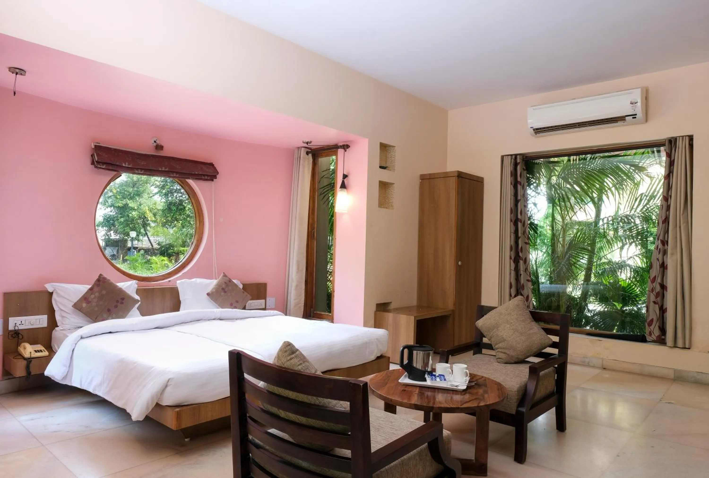 Bed in The Chitvan Resort