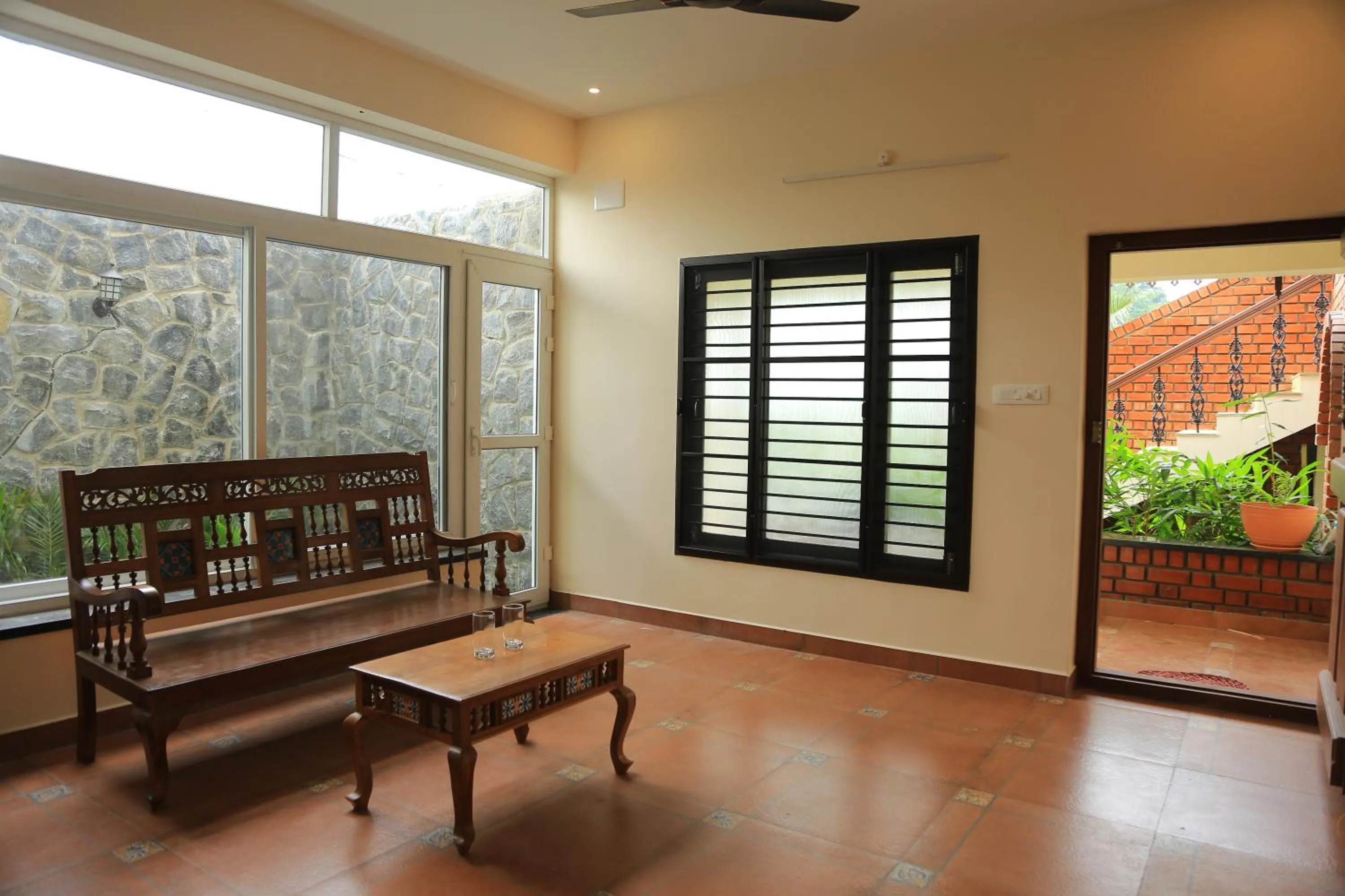 Seating area in Ponni Homestay Kumbakonam