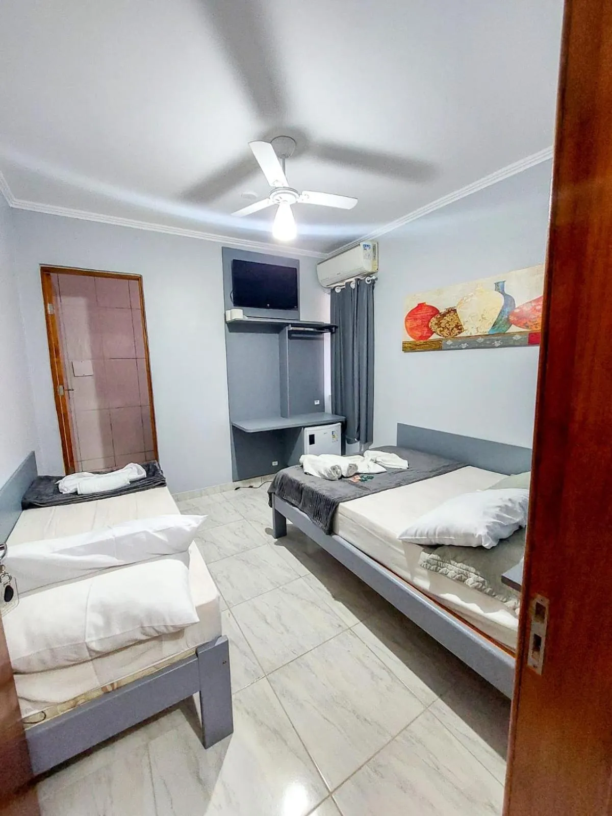 Bed in Pousada Parada Da Fé