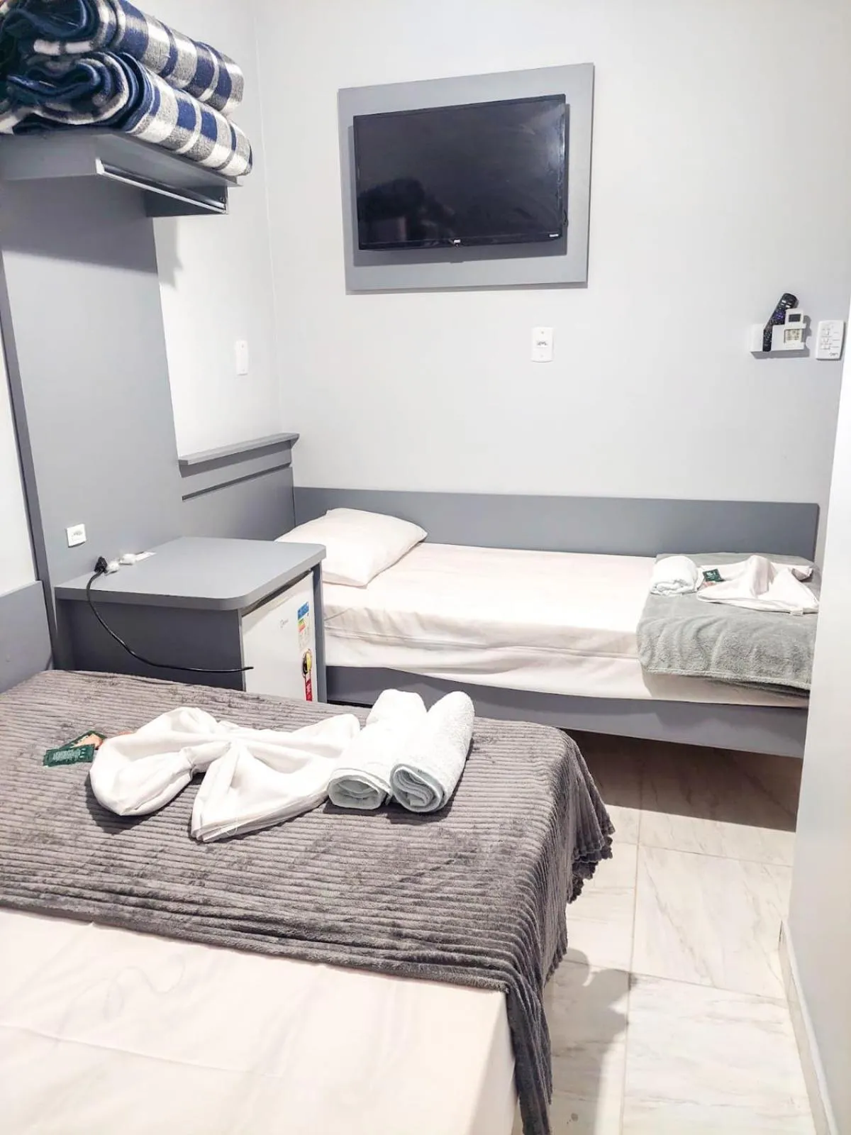 Bed in Pousada Parada Da Fé