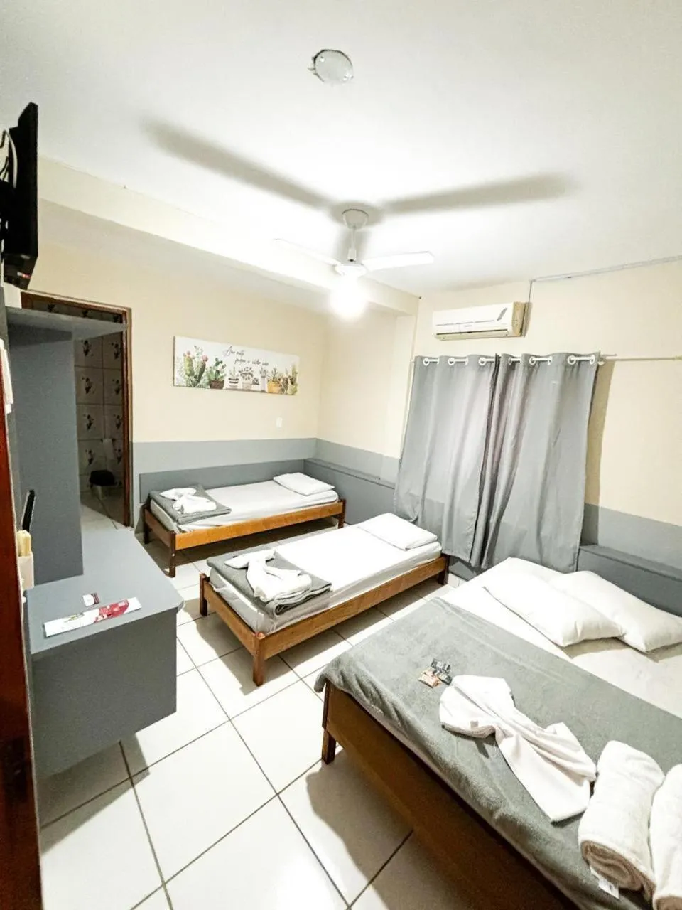 Bed in Pousada Parada Da Fé