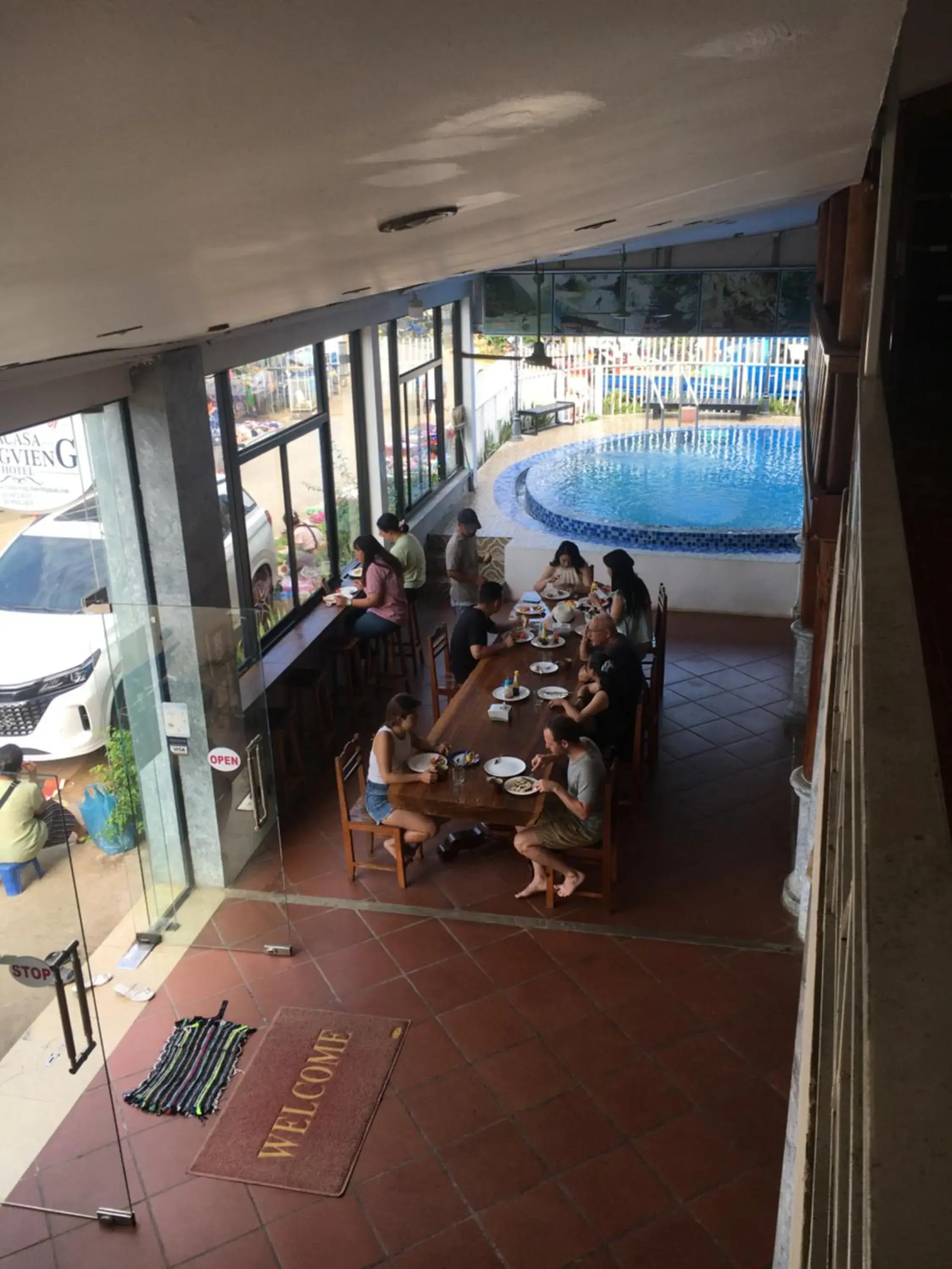 Breakfast in Vang Vieng Sky Mountain View Hotel Breakfast in Vang Vieng Sky Mountain View Hotel