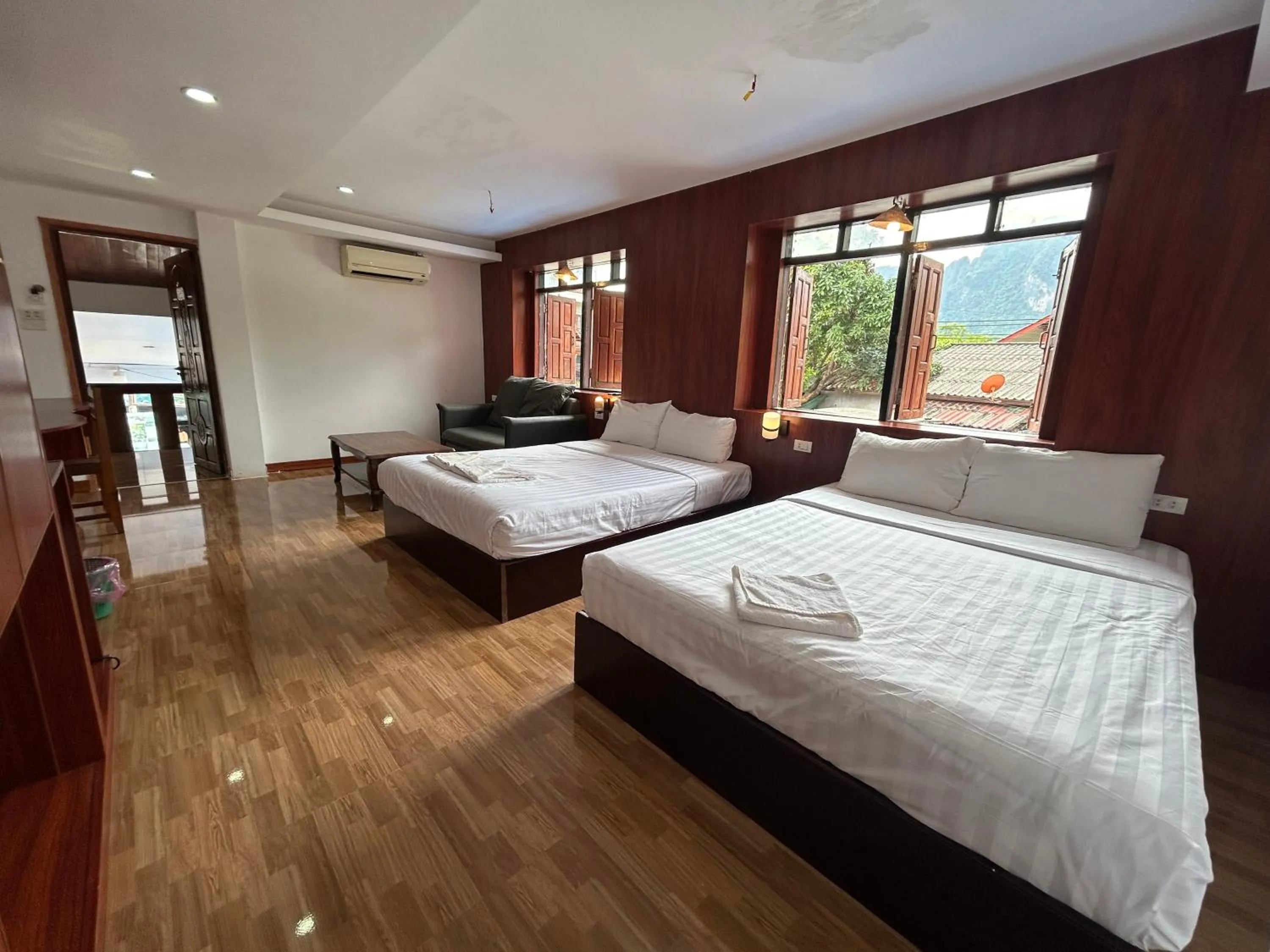 Photo of the whole room, Bed in Vang Vieng Sky Mountain View Hotel