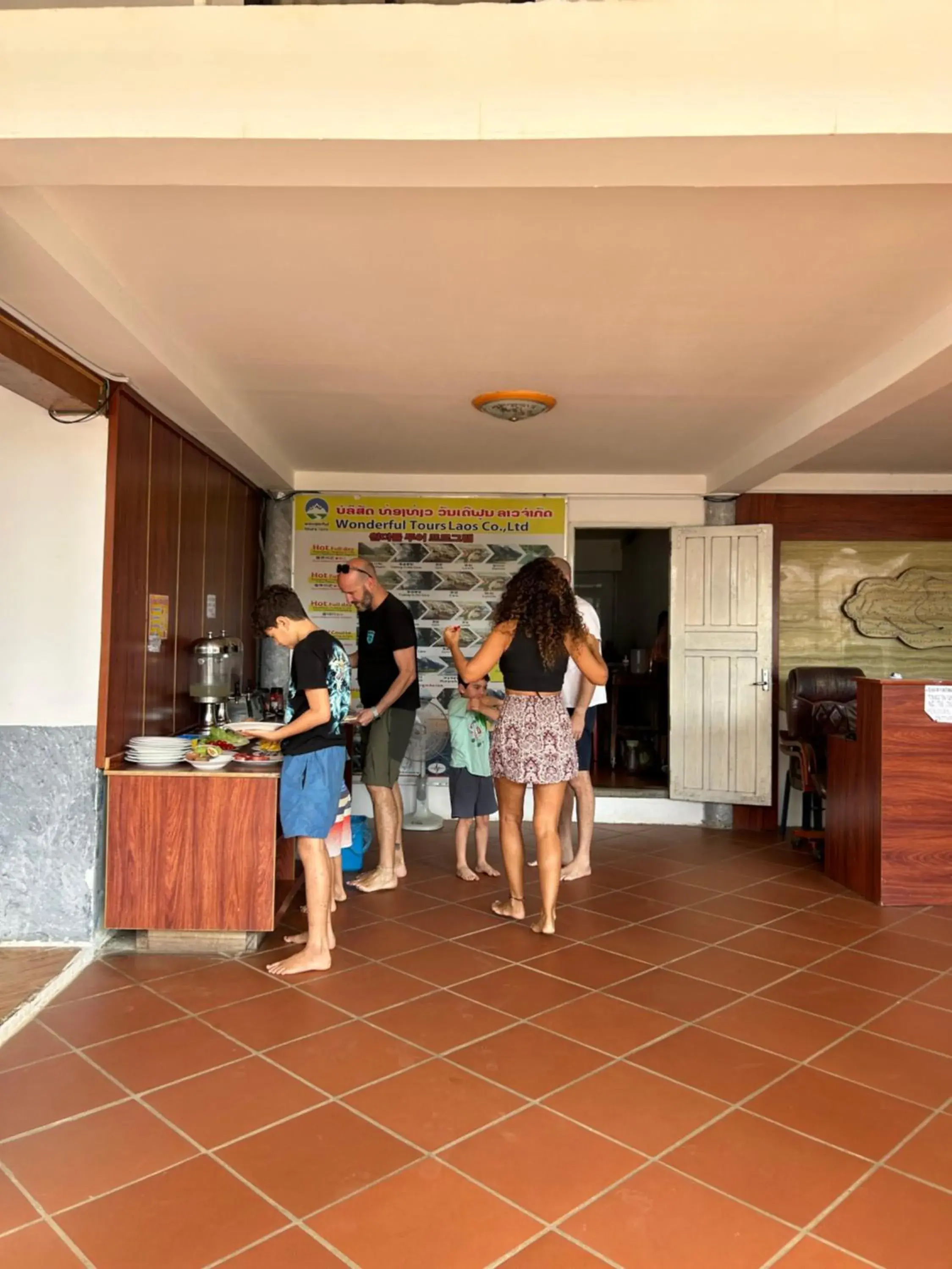 Breakfast in Vang Vieng Sky Mountain View Hotel Breakfast in Vang Vieng Sky Mountain View Hotel