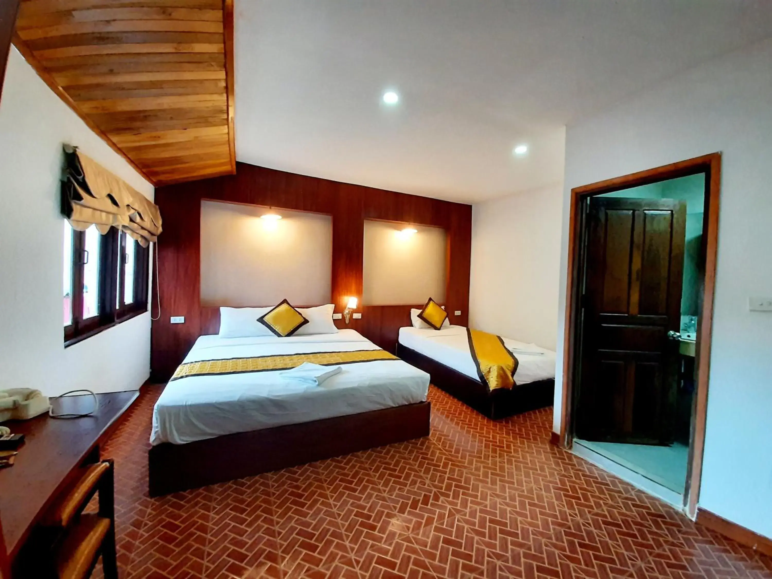 Photo of the whole room, Bed in Vang Vieng Sky Mountain View Hotel Photo of the whole room, Bed in Vang Vieng Sky Mountain View Hotel