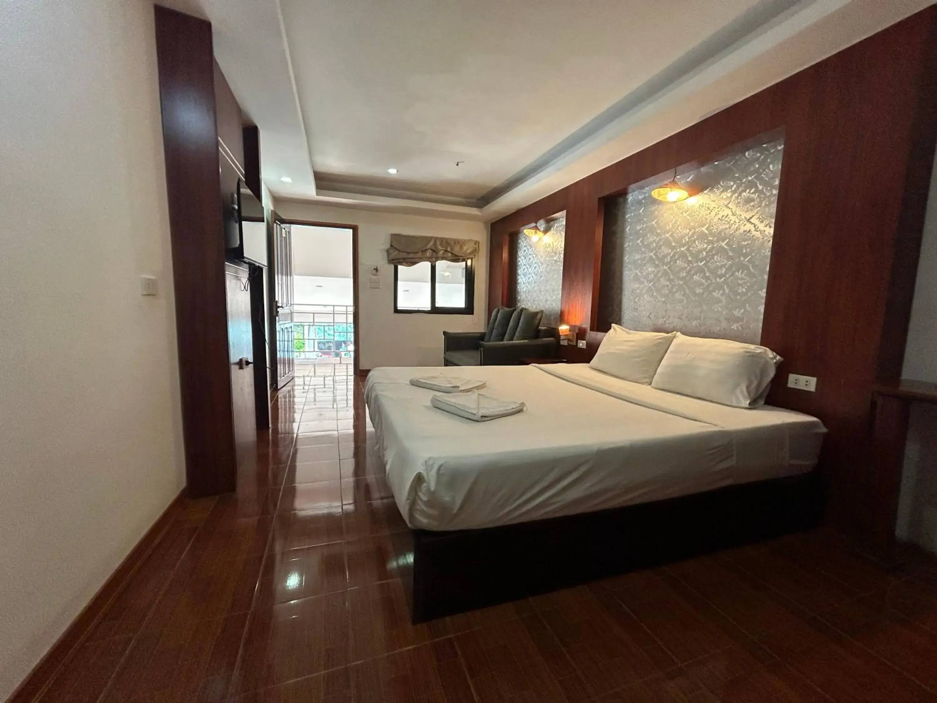 Bedroom, Bed in Vang Vieng Sky Mountain View Hotel Bedroom, Bed in Vang Vieng Sky Mountain View Hotel