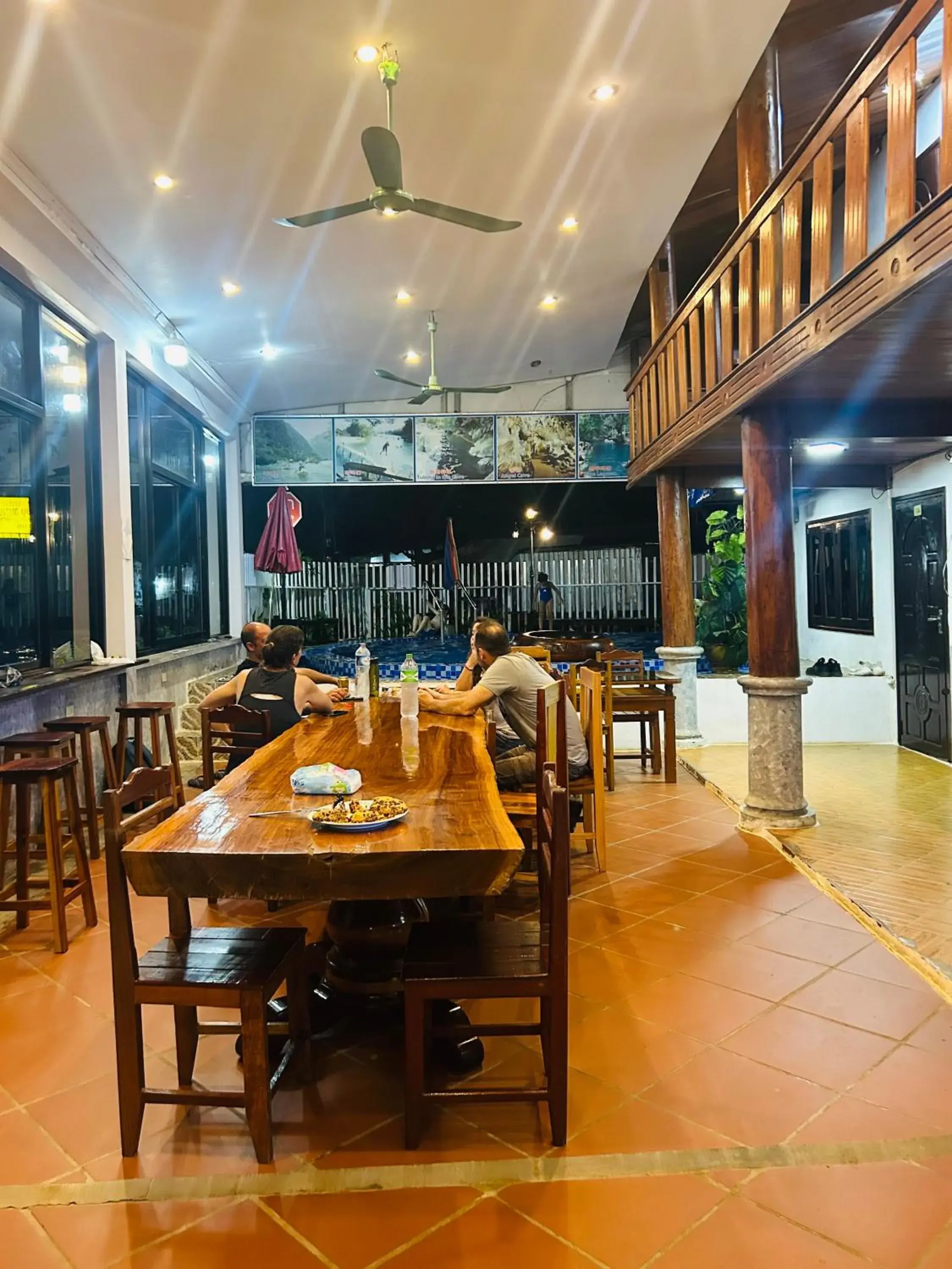 Communal lounge/ TV room in Vang Vieng Sky Mountain View Hotel Communal lounge/ TV room in Vang Vieng Sky Mountain View Hotel