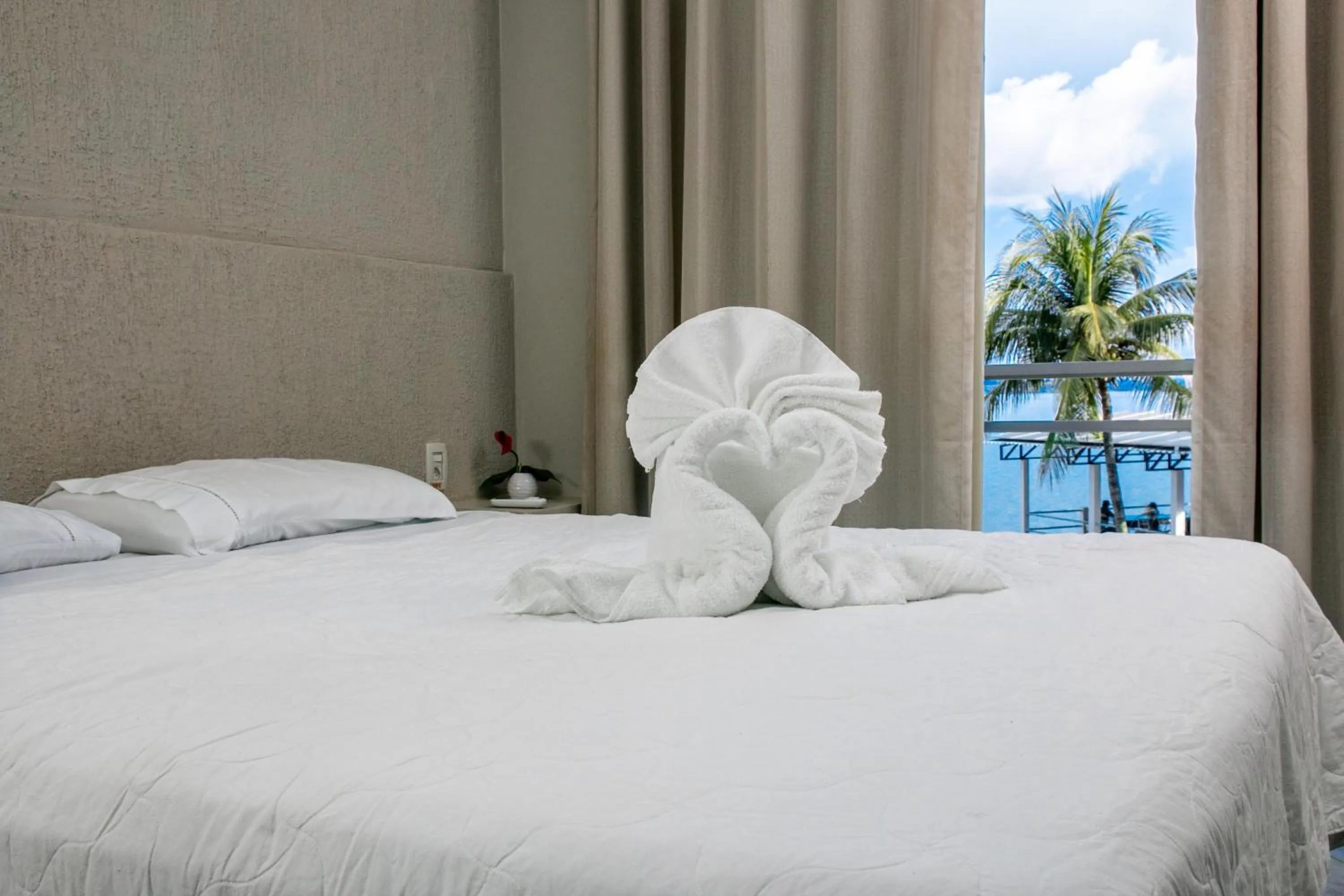 Bed in Xingu Praia Hotel