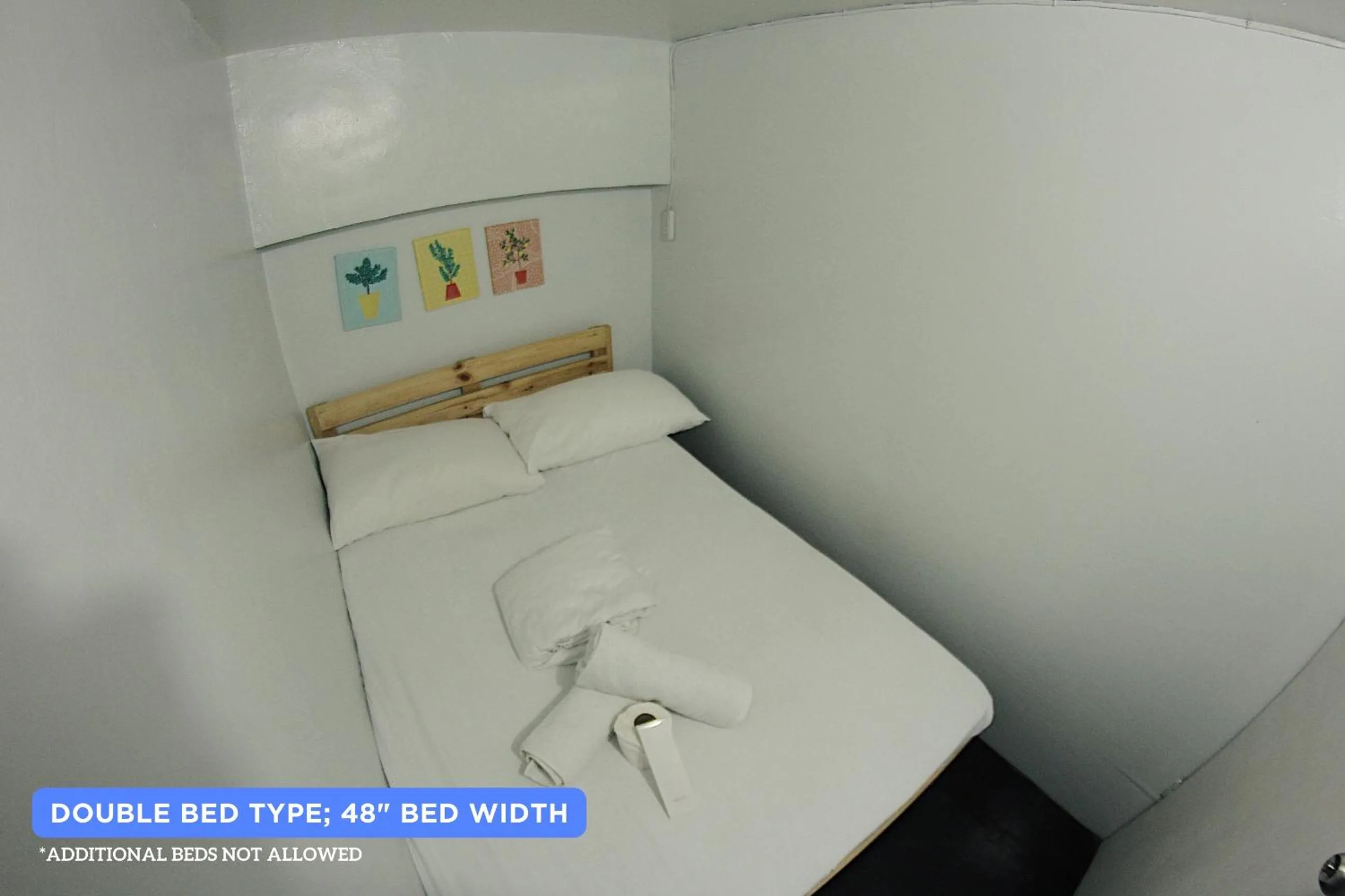 Bed in Dickem's Transient House