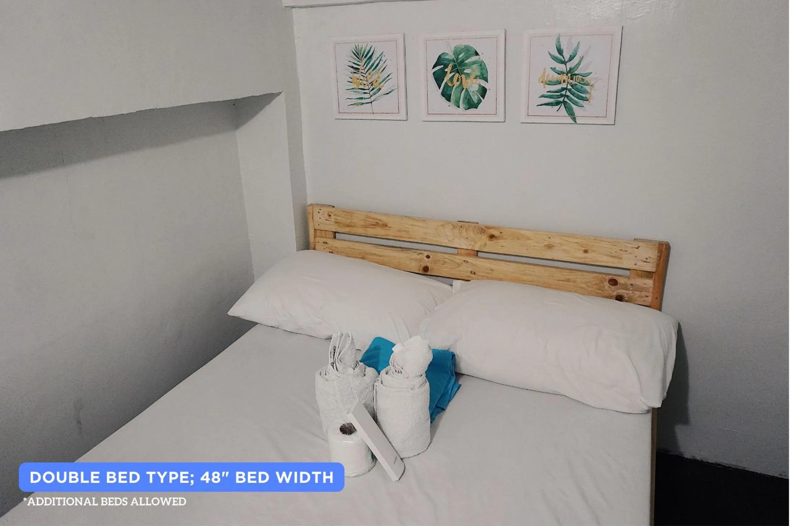 Bed in Dickem's Transient House