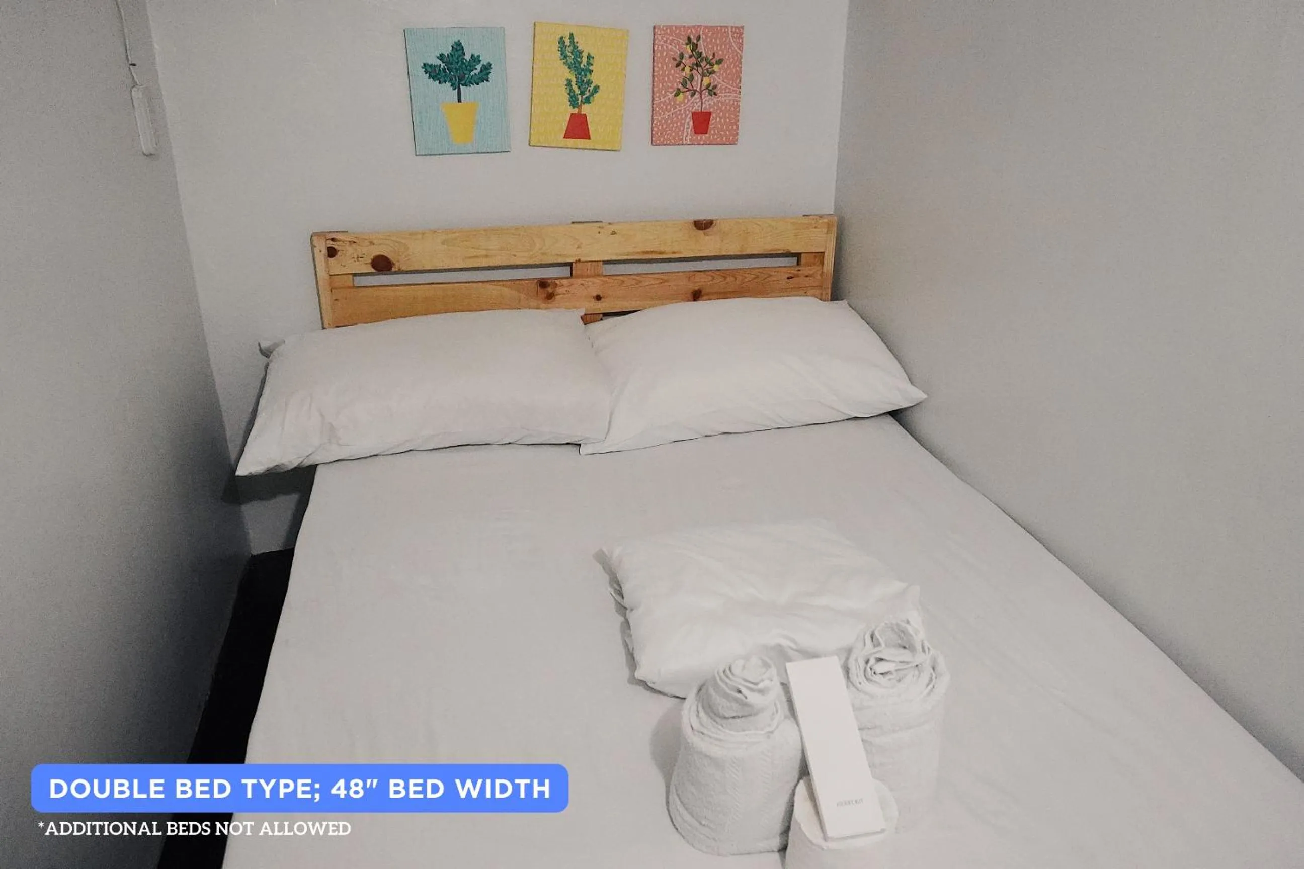 Bed in Dickem's Transient House