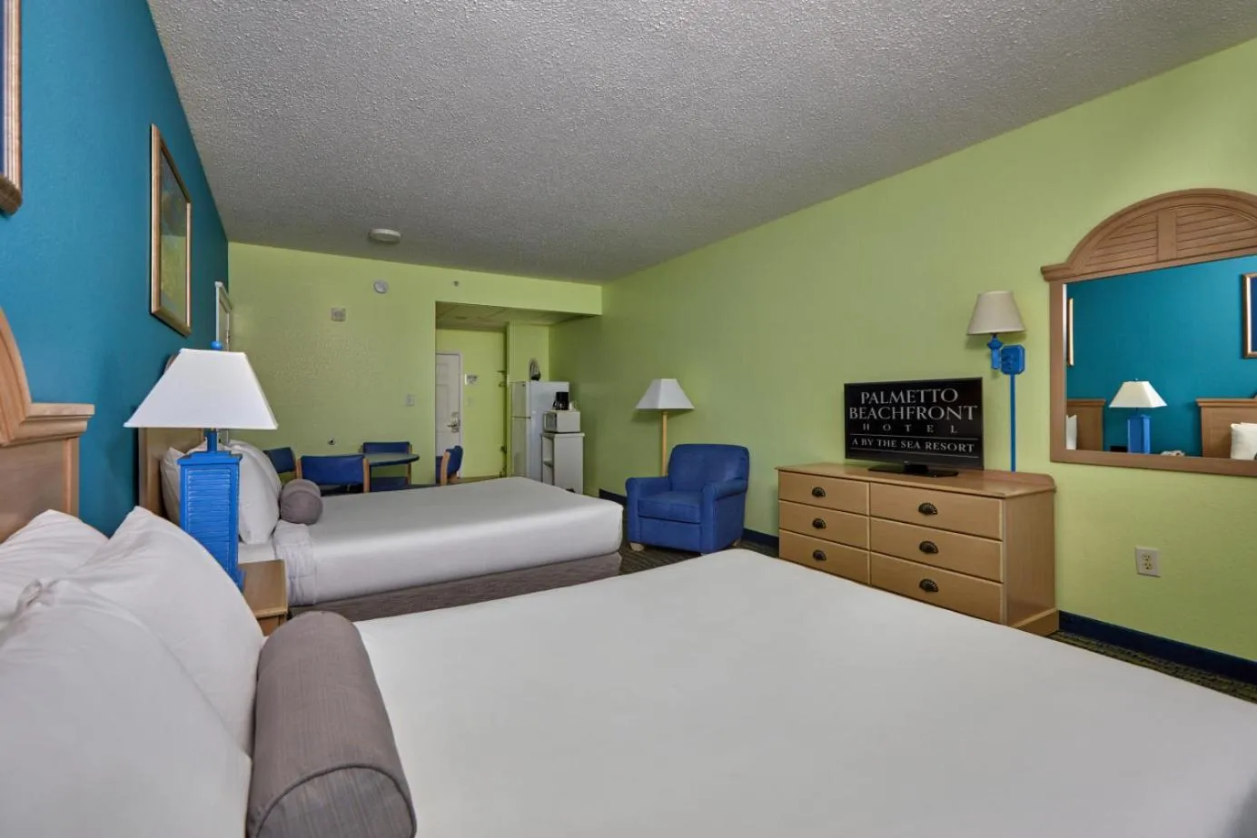 Bed in Palmetto Beachfront Hotel, a By The Sea Resort