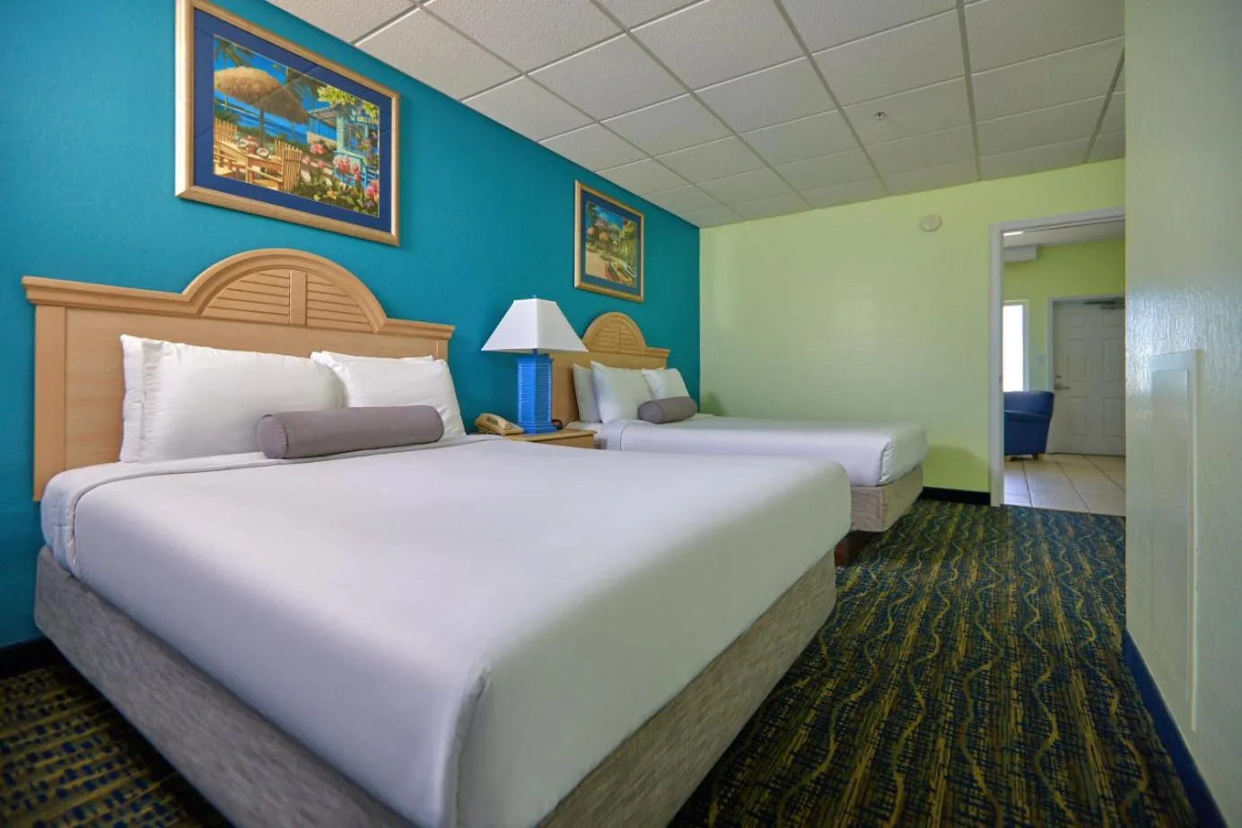 Bed in Palmetto Beachfront Hotel, a By The Sea Resort
