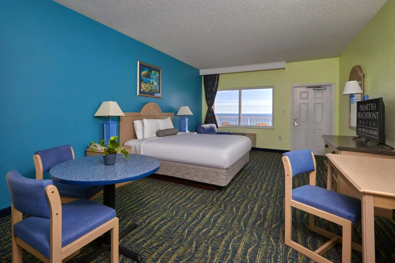 Bed in Palmetto Beachfront Hotel, a By The Sea Resort