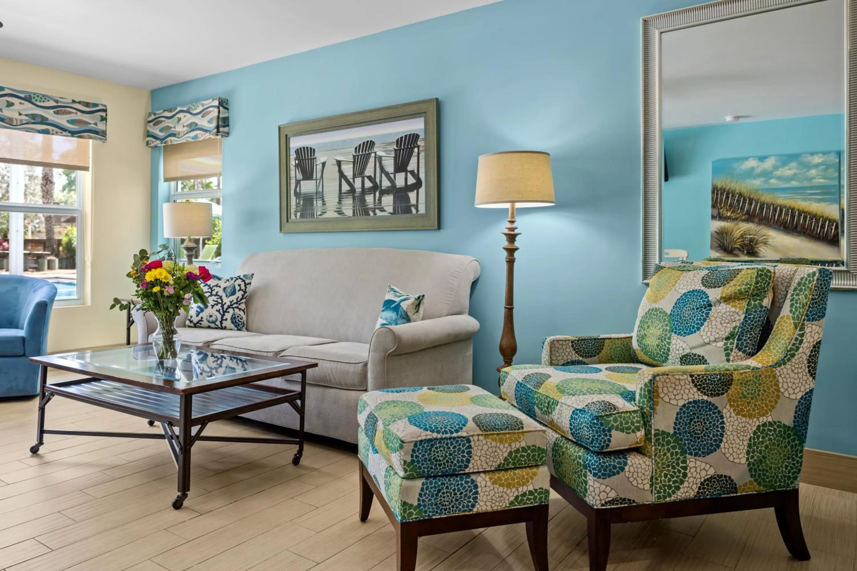 Living room in Sun Dek Beach House