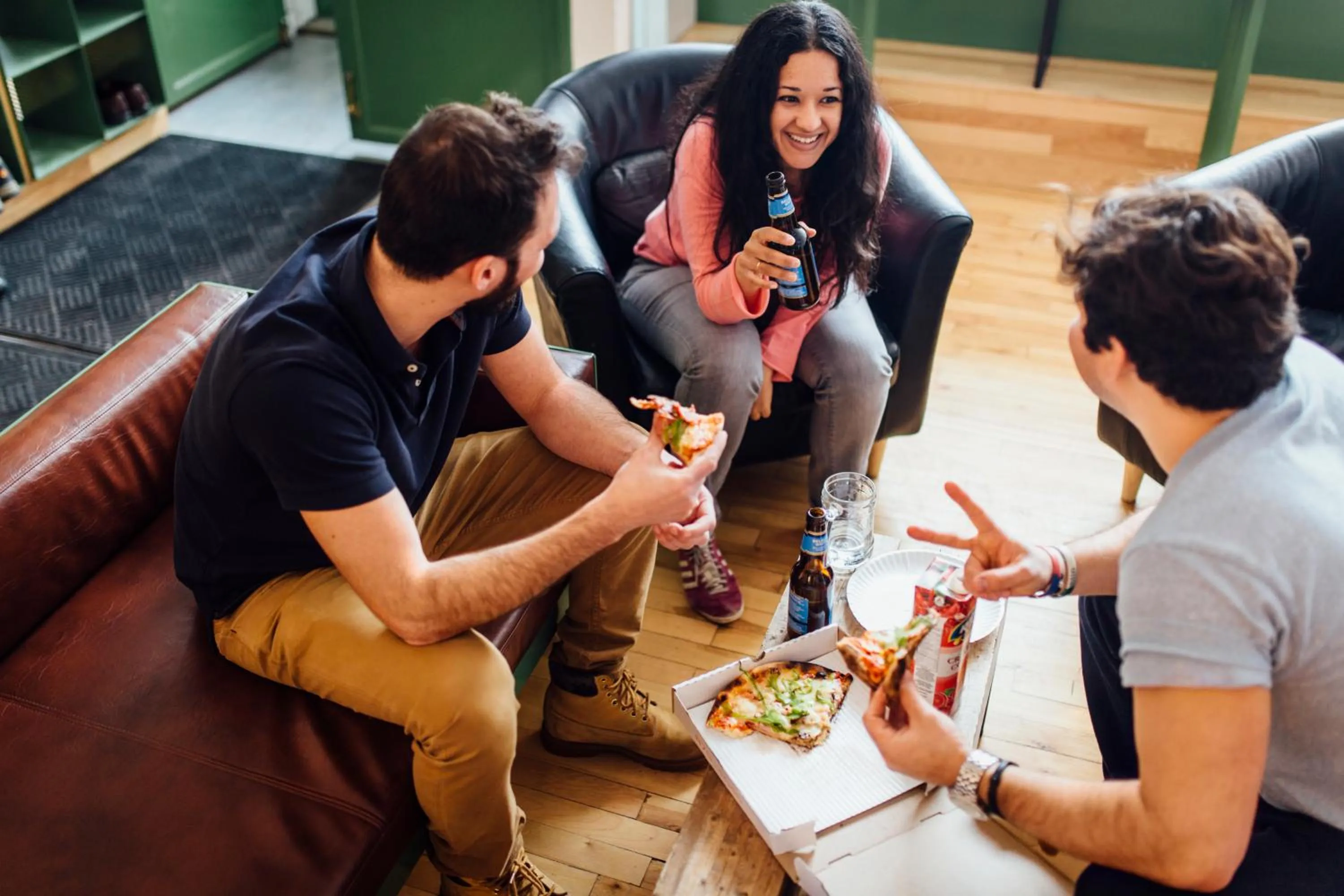 Communal lounge/ TV room in Alt Hostel