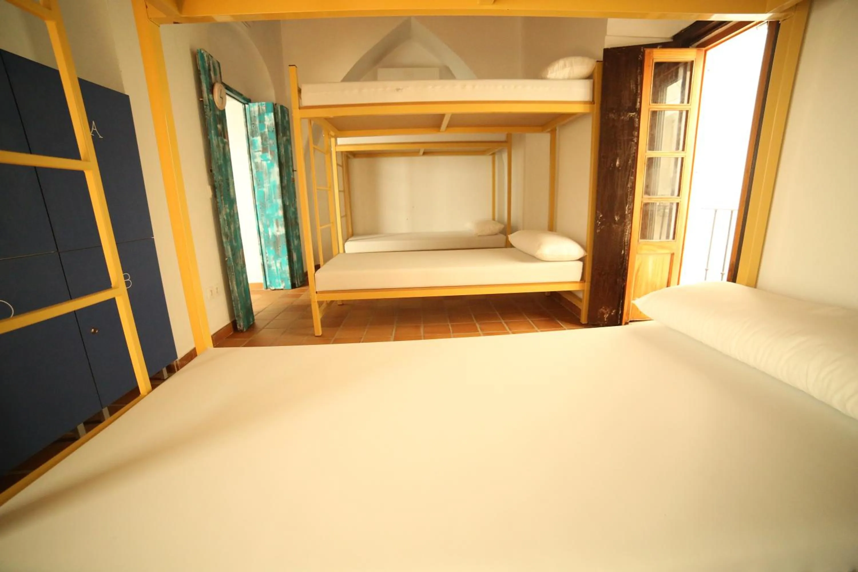 Bedroom, Bed in Wake up in Tarifa Hostel & Restaurant Lounge
