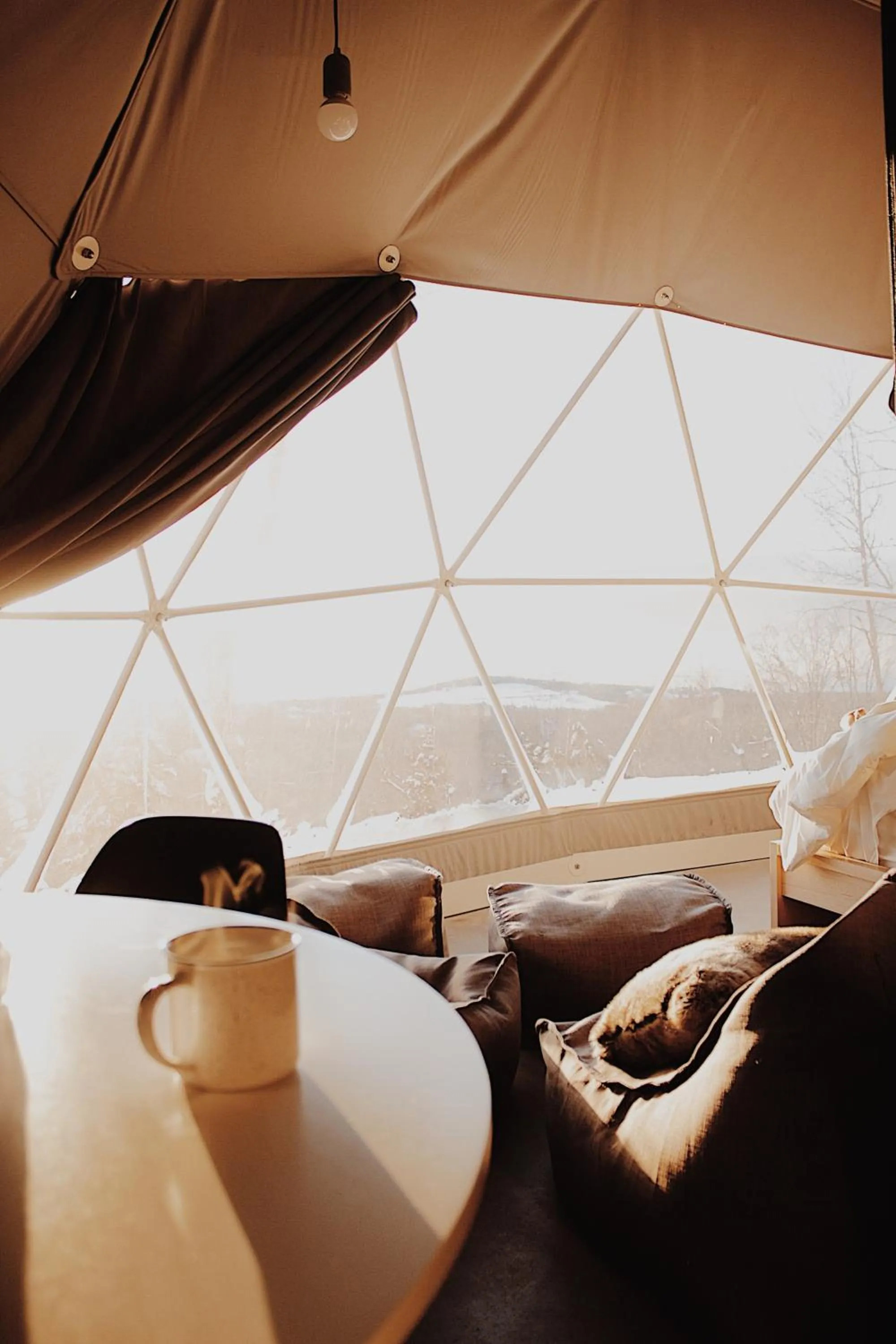 Living room in Dômes Charlevoix