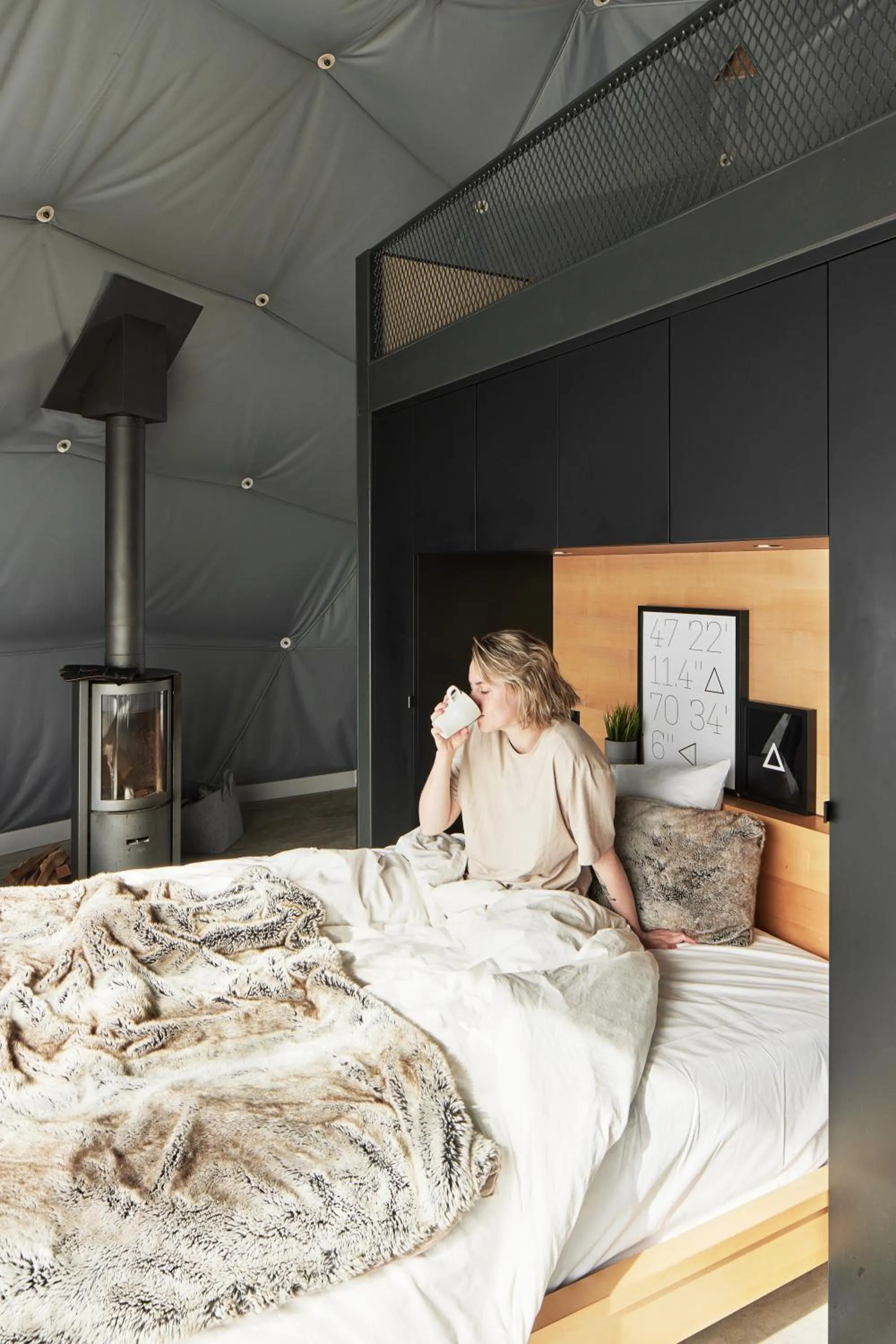 Bed in Dômes Charlevoix