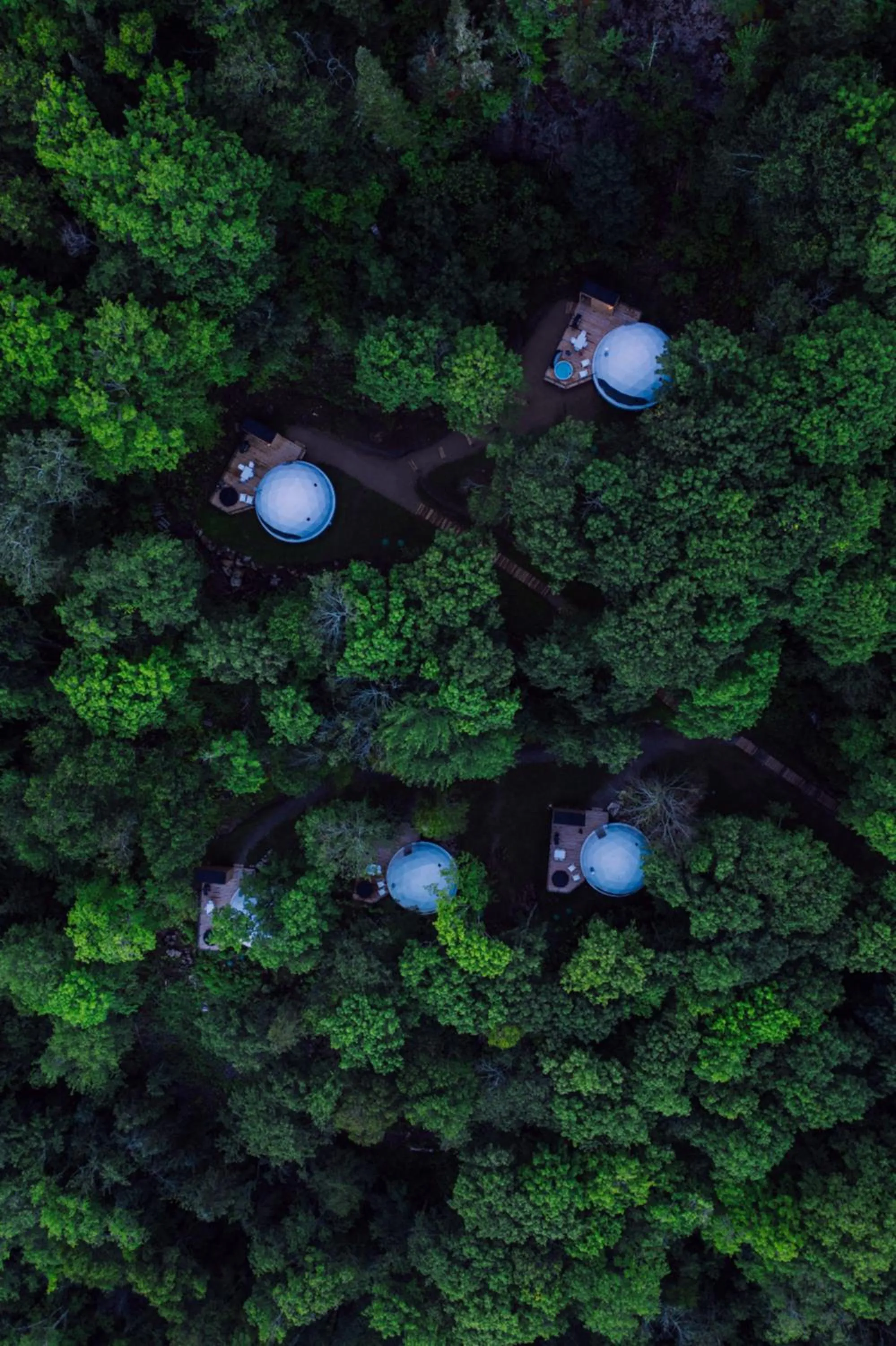 Bird's eye view in Dômes Charlevoix