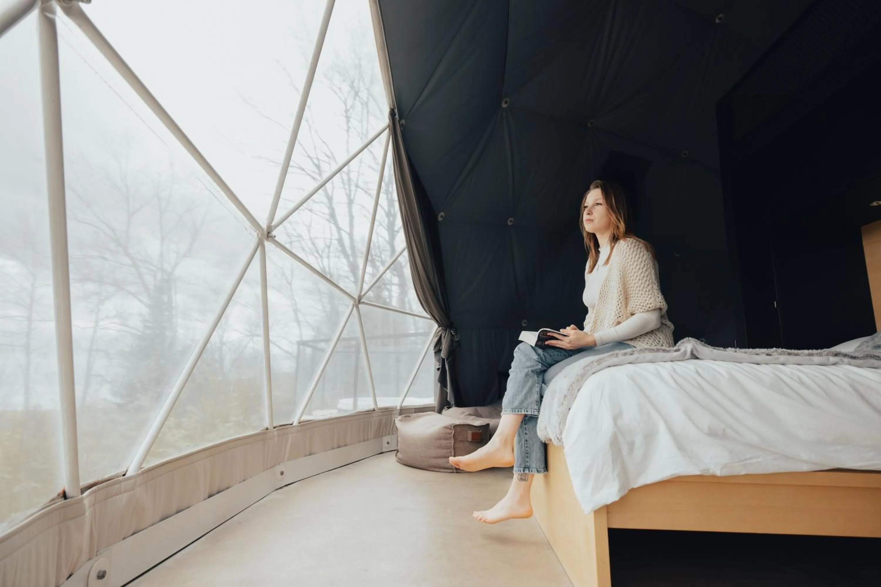 Bed in Dômes Charlevoix