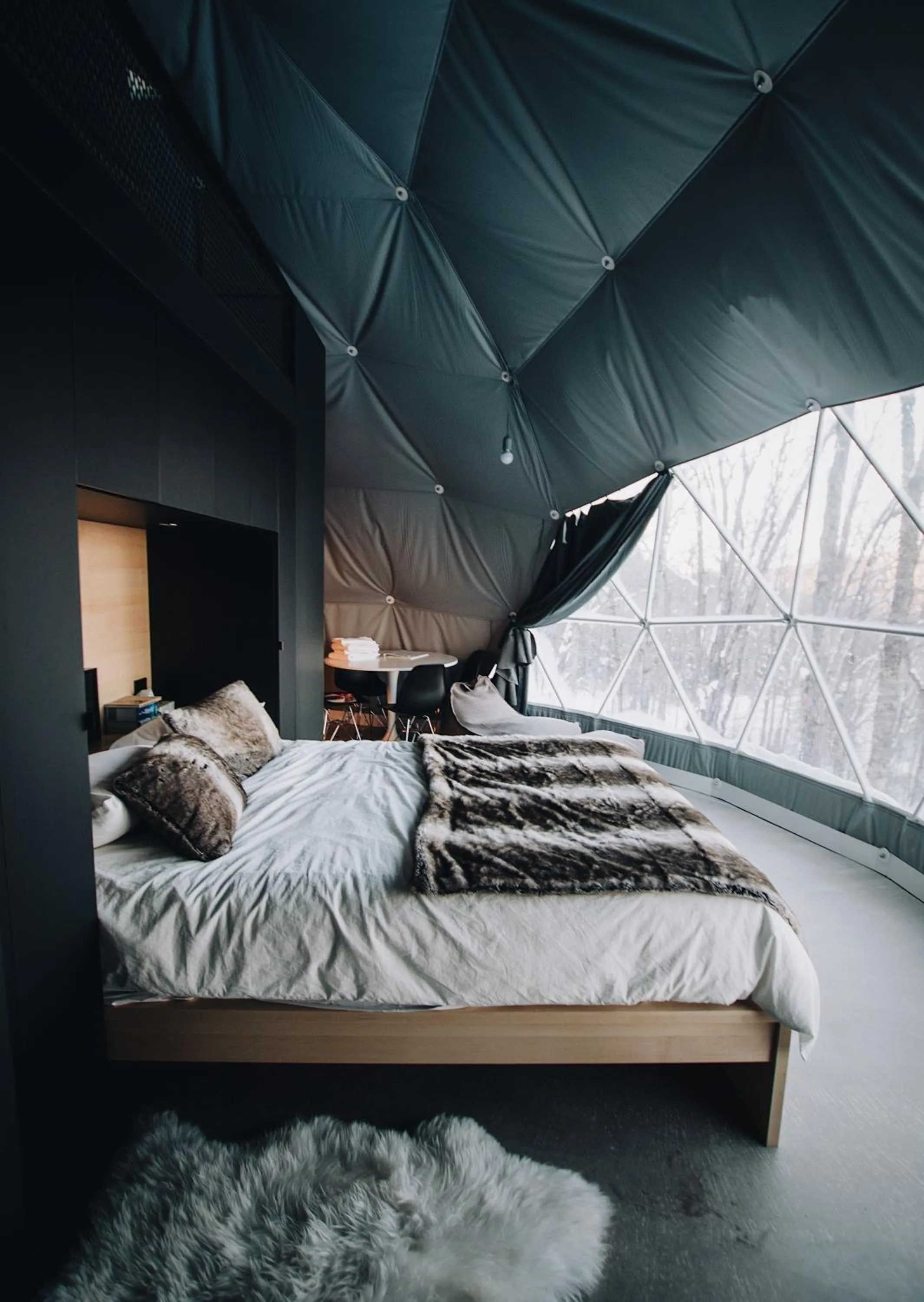 Bed in Dômes Charlevoix