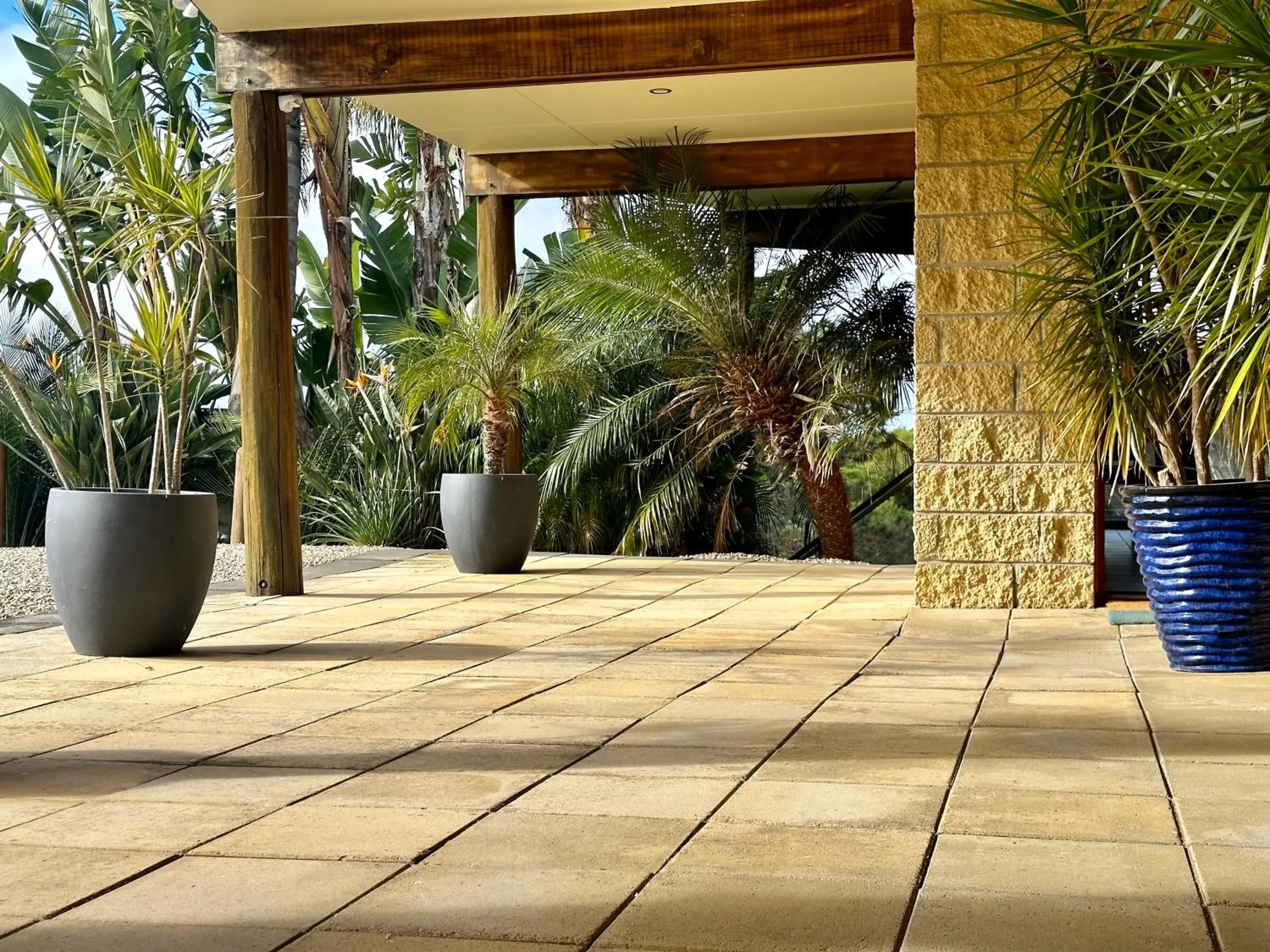 Patio in The Wave Oasis SC B&B