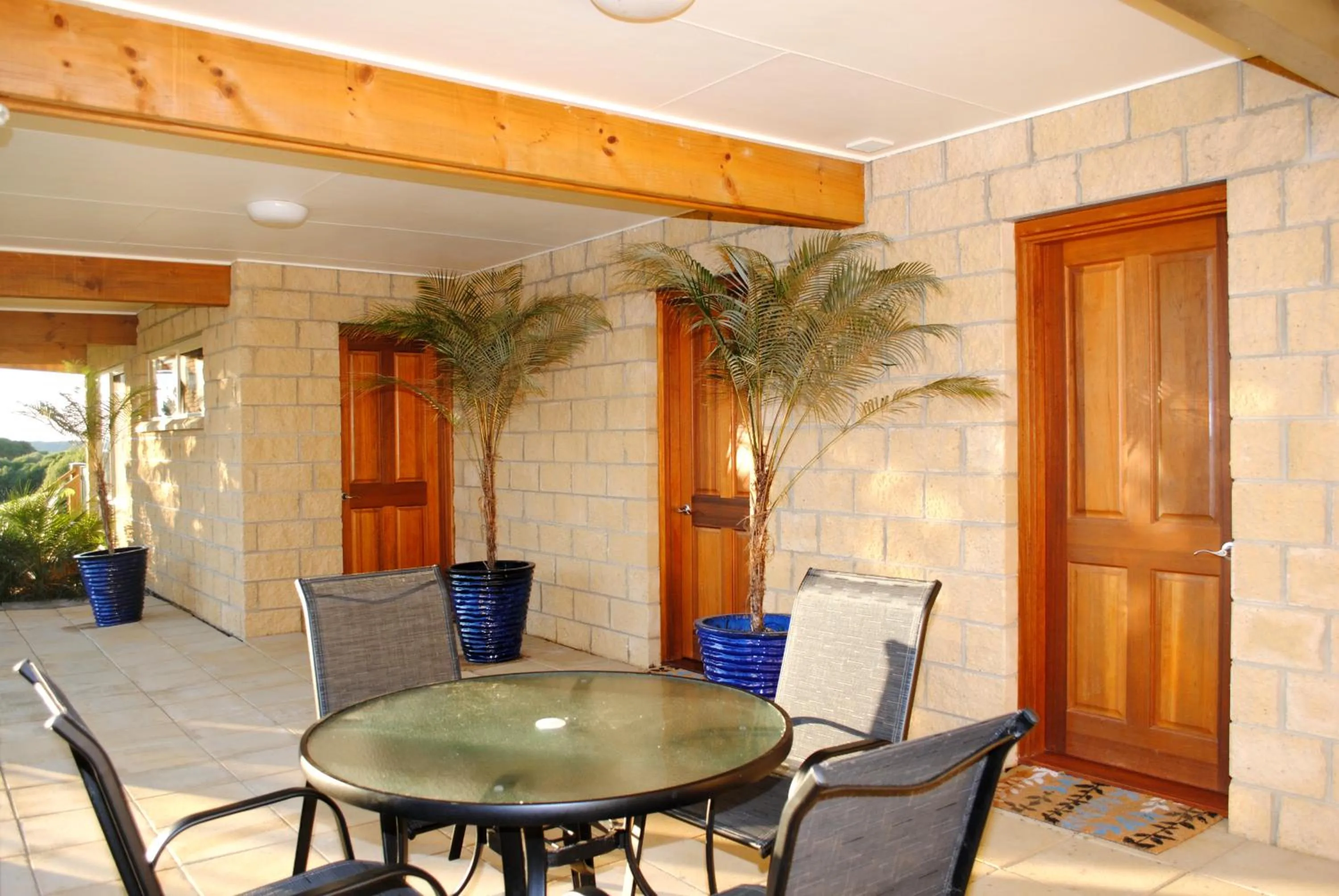 Patio in The Wave Oasis SC B&B