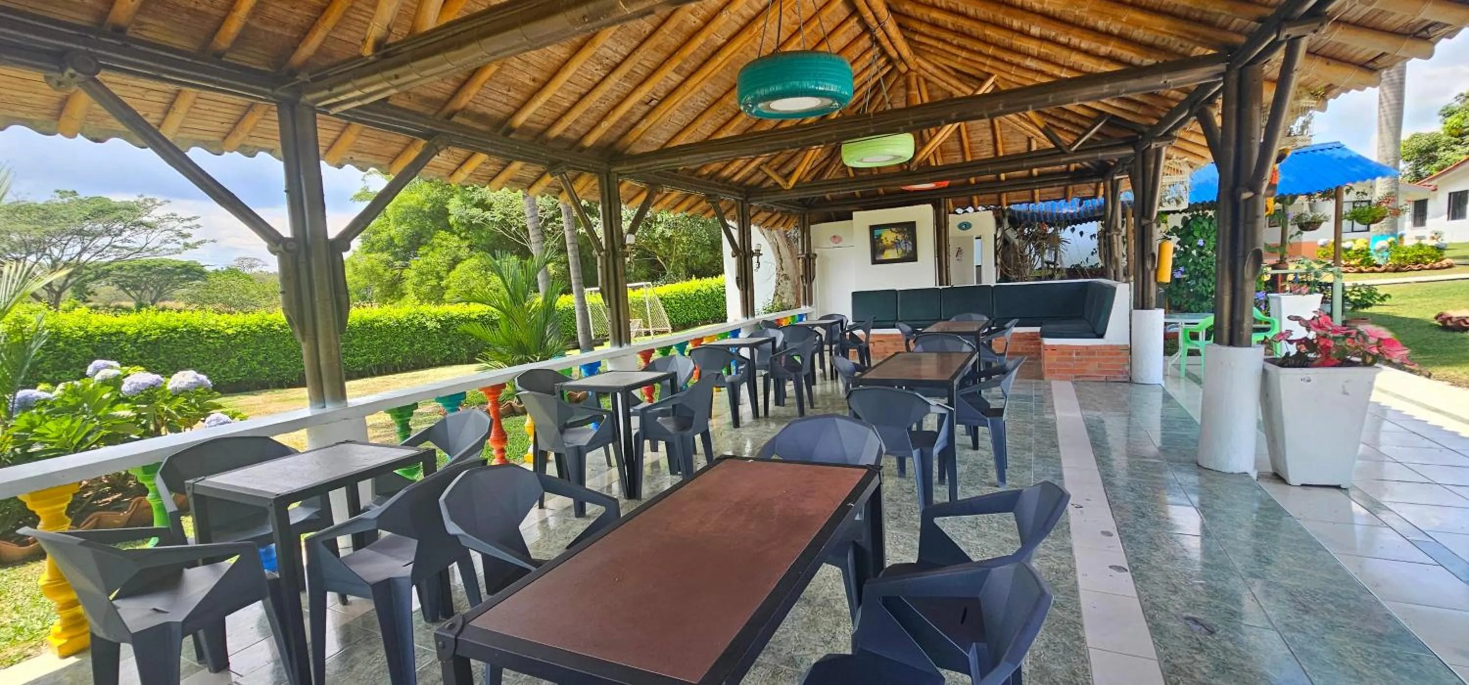 Seating area in Cabañas Cafeteras Cerritos