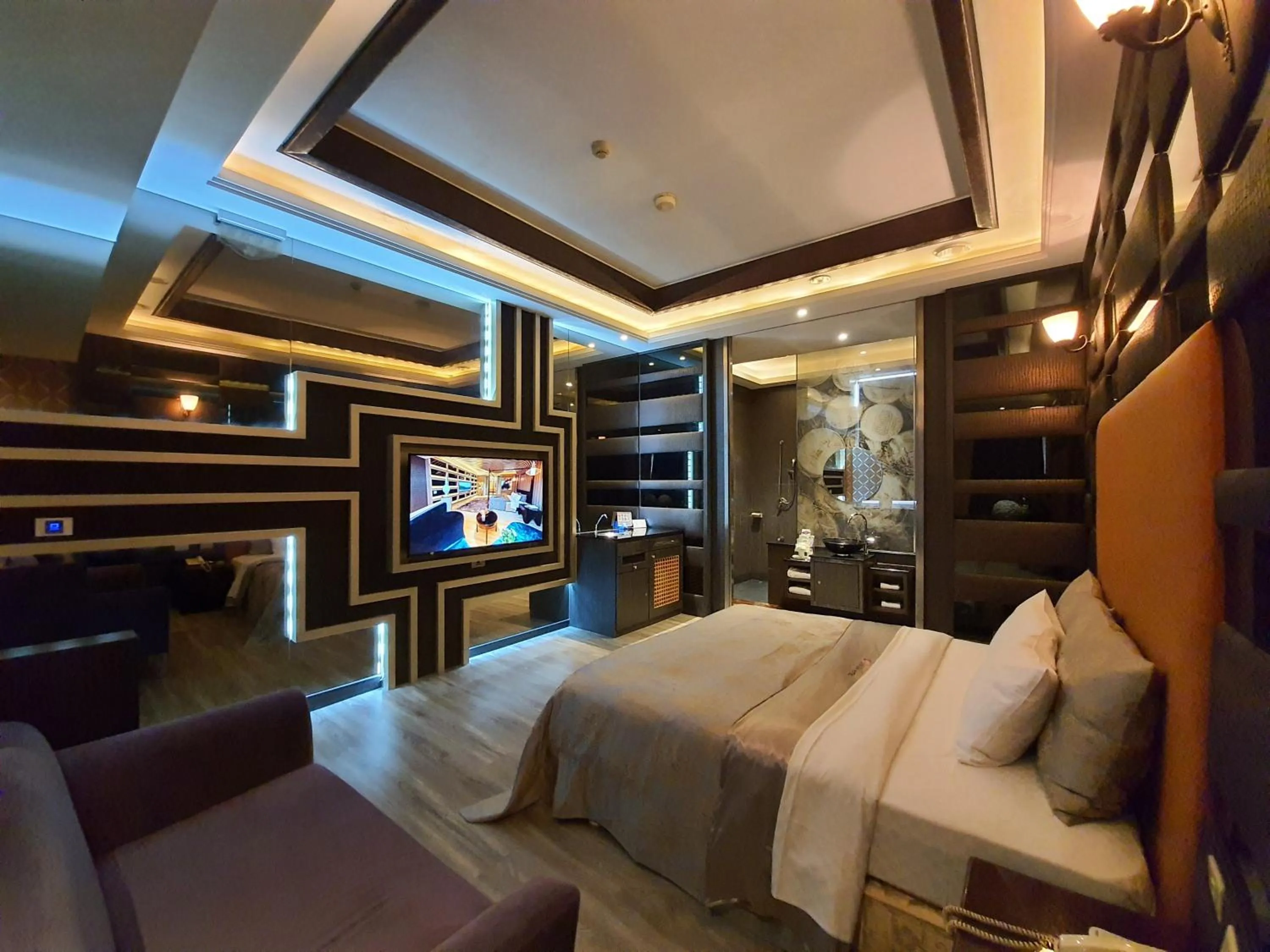 Photo of the whole room, Bed in Jinsha Motel