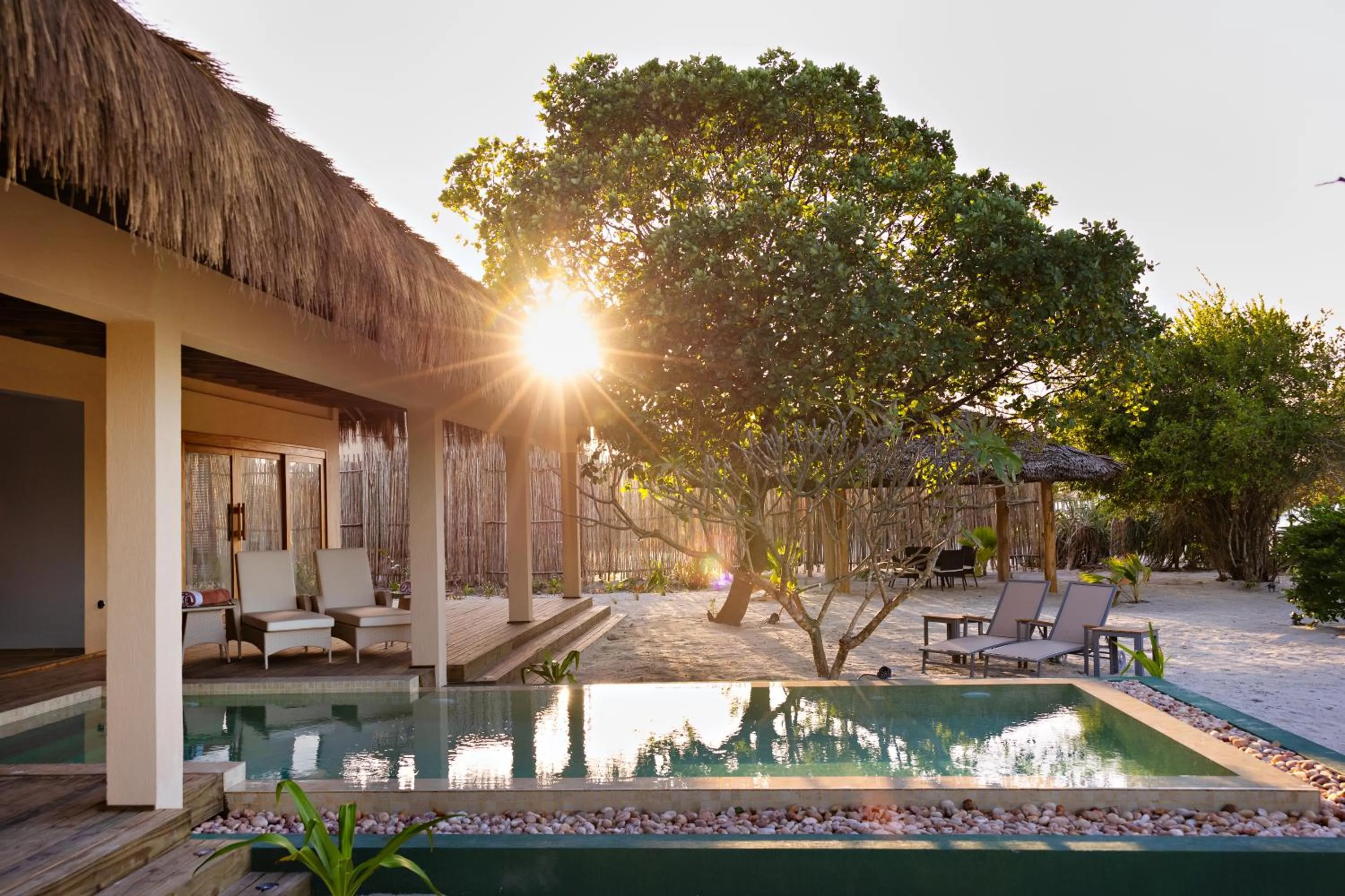 Pool view in Bawe Island Zanzibar