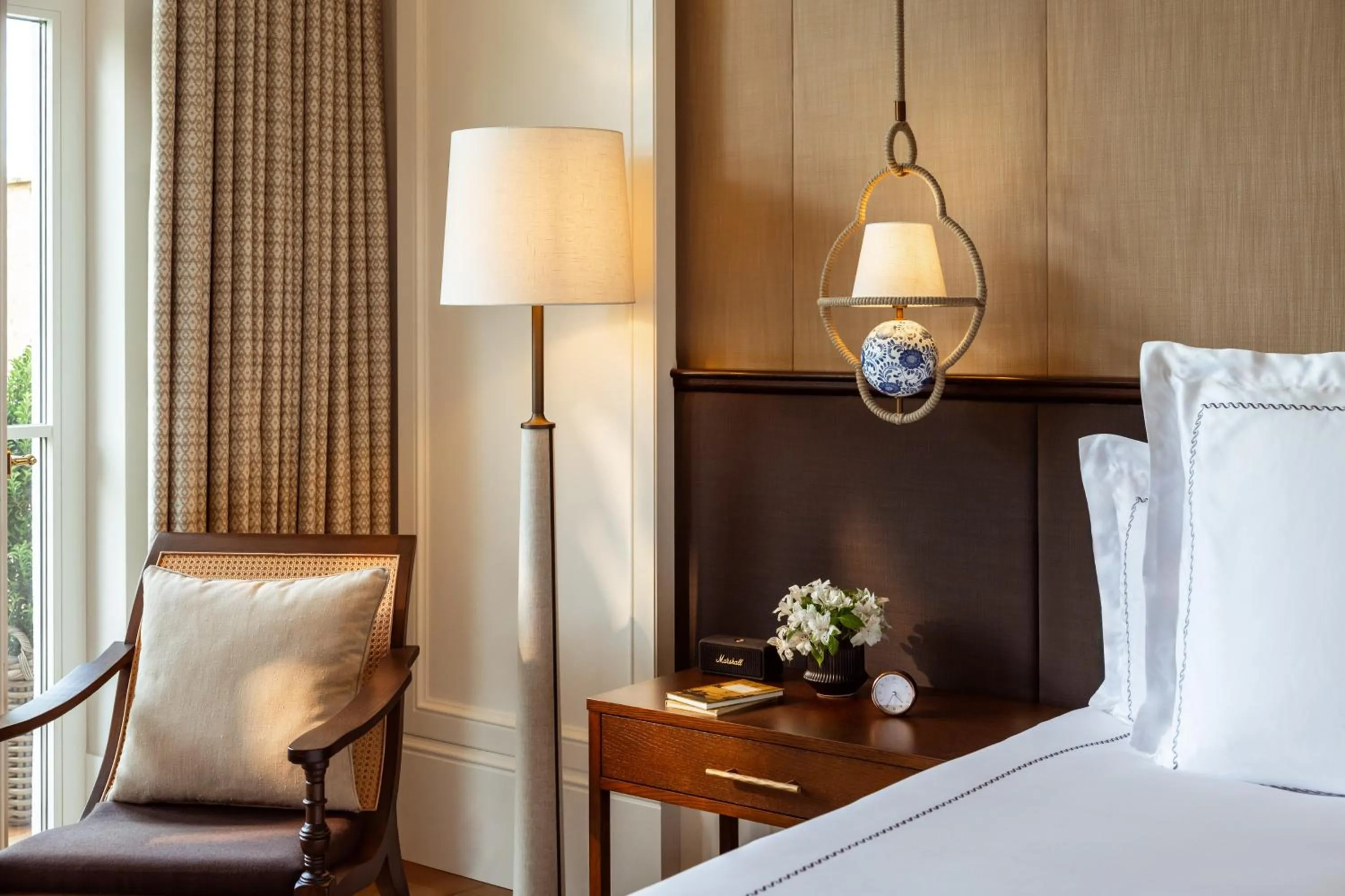 Decorative detail, Bed in Rosewood Schloss Fuschl