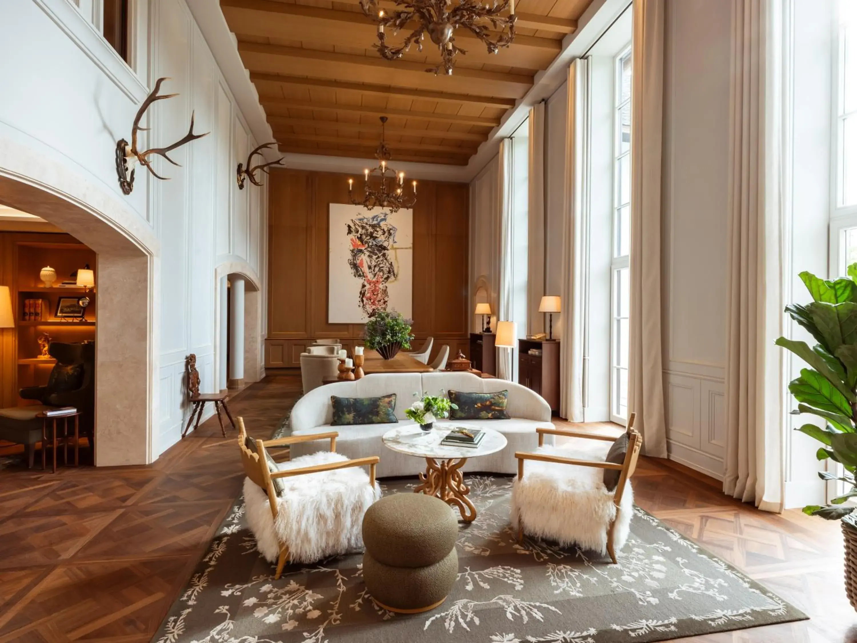 Lobby or reception in Rosewood Schloss Fuschl Lobby or reception in Rosewood Schloss Fuschl