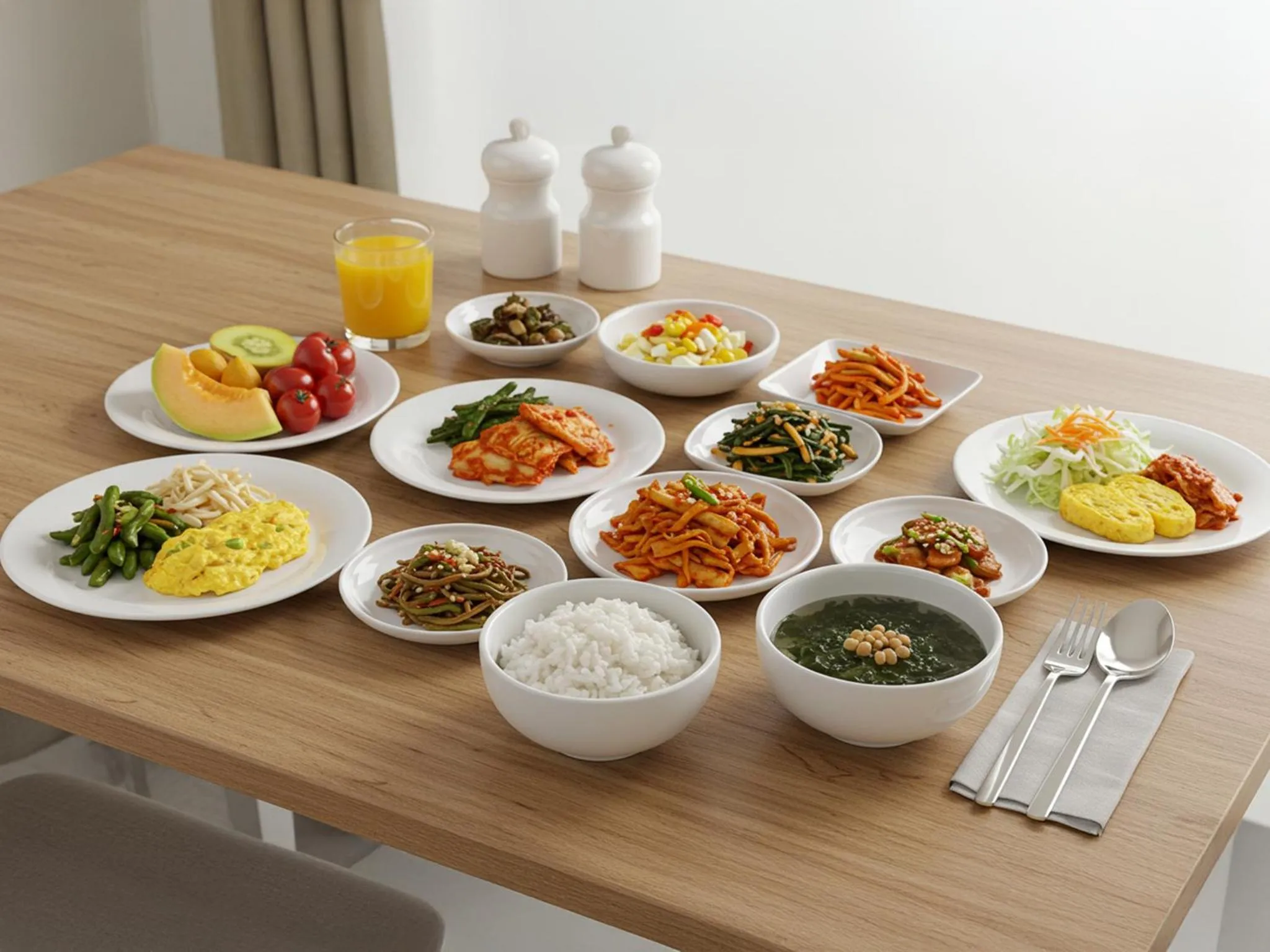 Breakfast in Hotel Skypark Jeju 1 Newly renovated