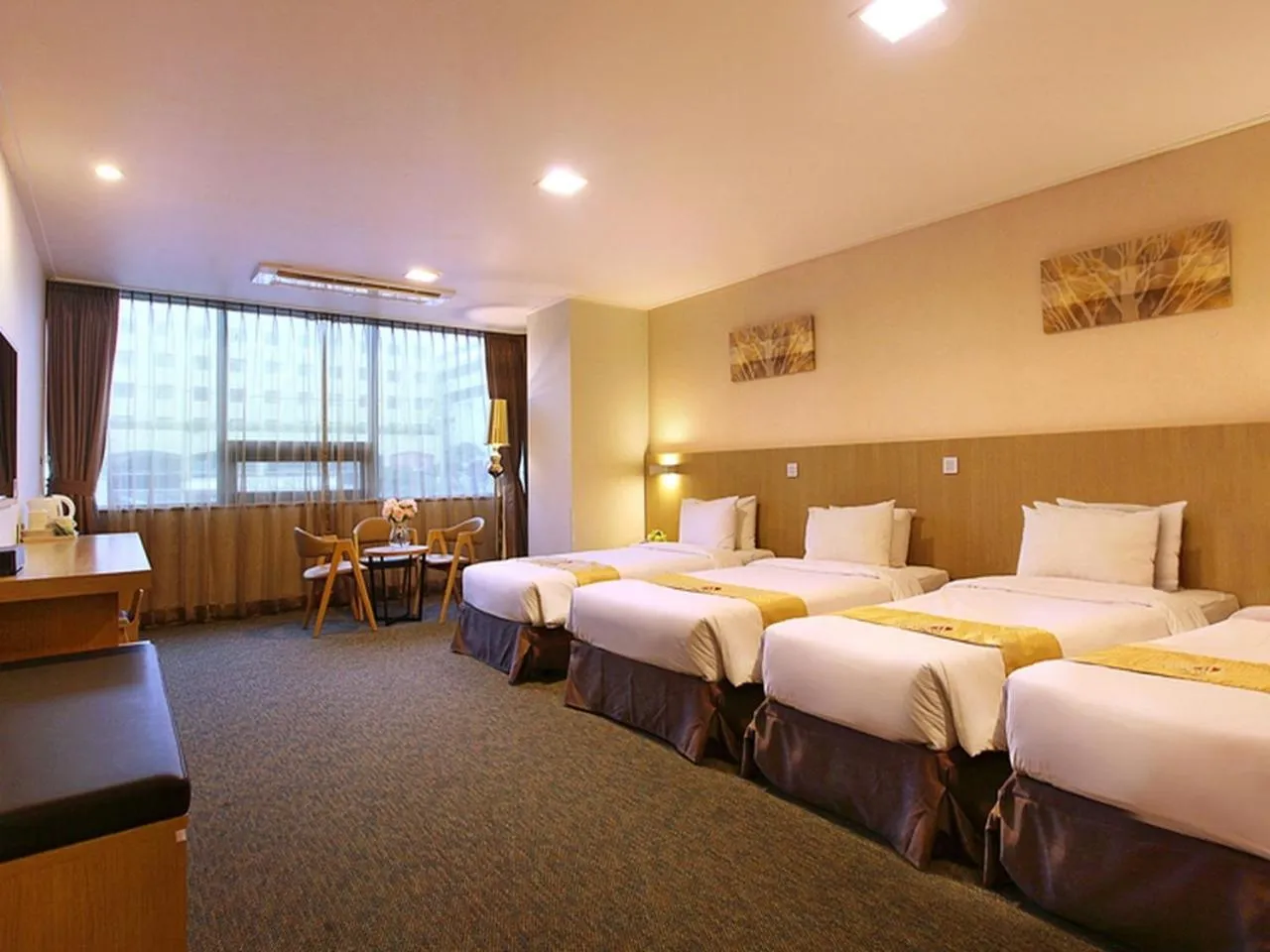 Bed in Hotel Skypark Jeju 1 Newly renovated