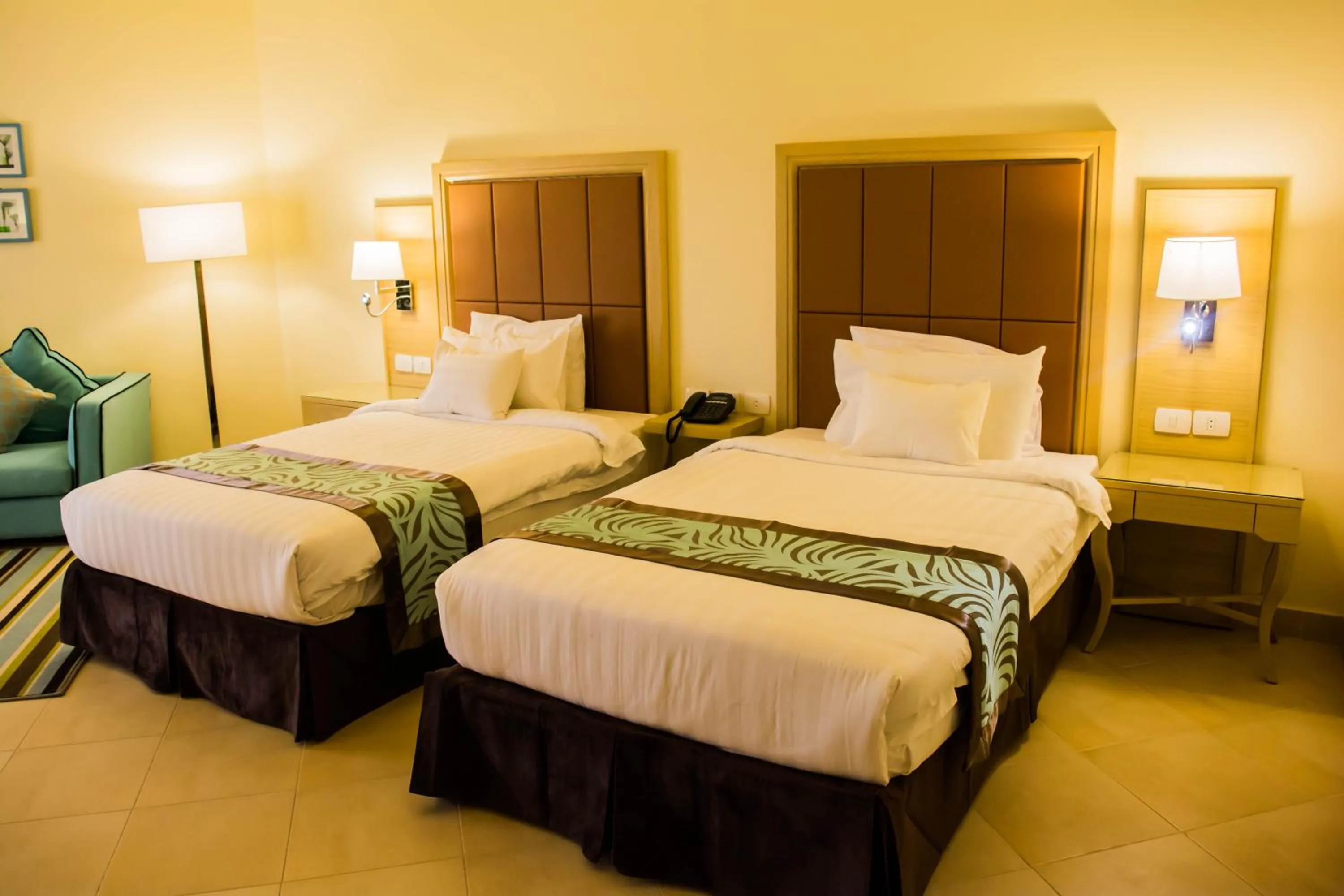 Bed in Tolip Taba Resort And Spa